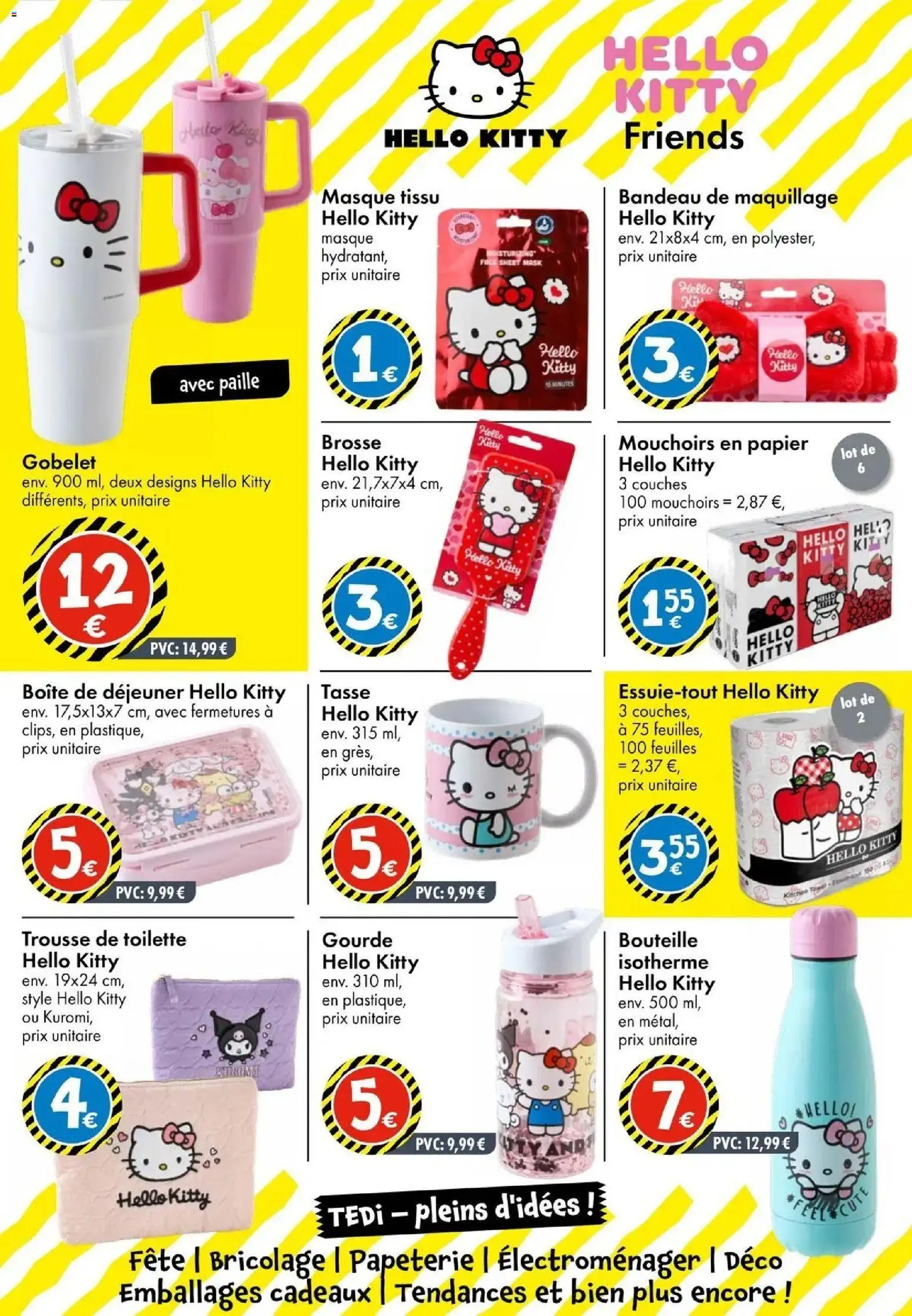 {H1} | Page: 20 | Produits: Gourde, Brosse, Masque, Mouchoirs