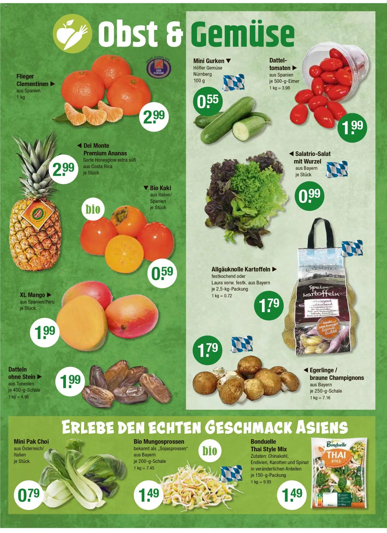 V-Markt - Schwaben / Oberbayern – gültig ab 06.11.2025 | Seite: 4 | Produkte: Tomaten, Kaki, Dattel, Gurken