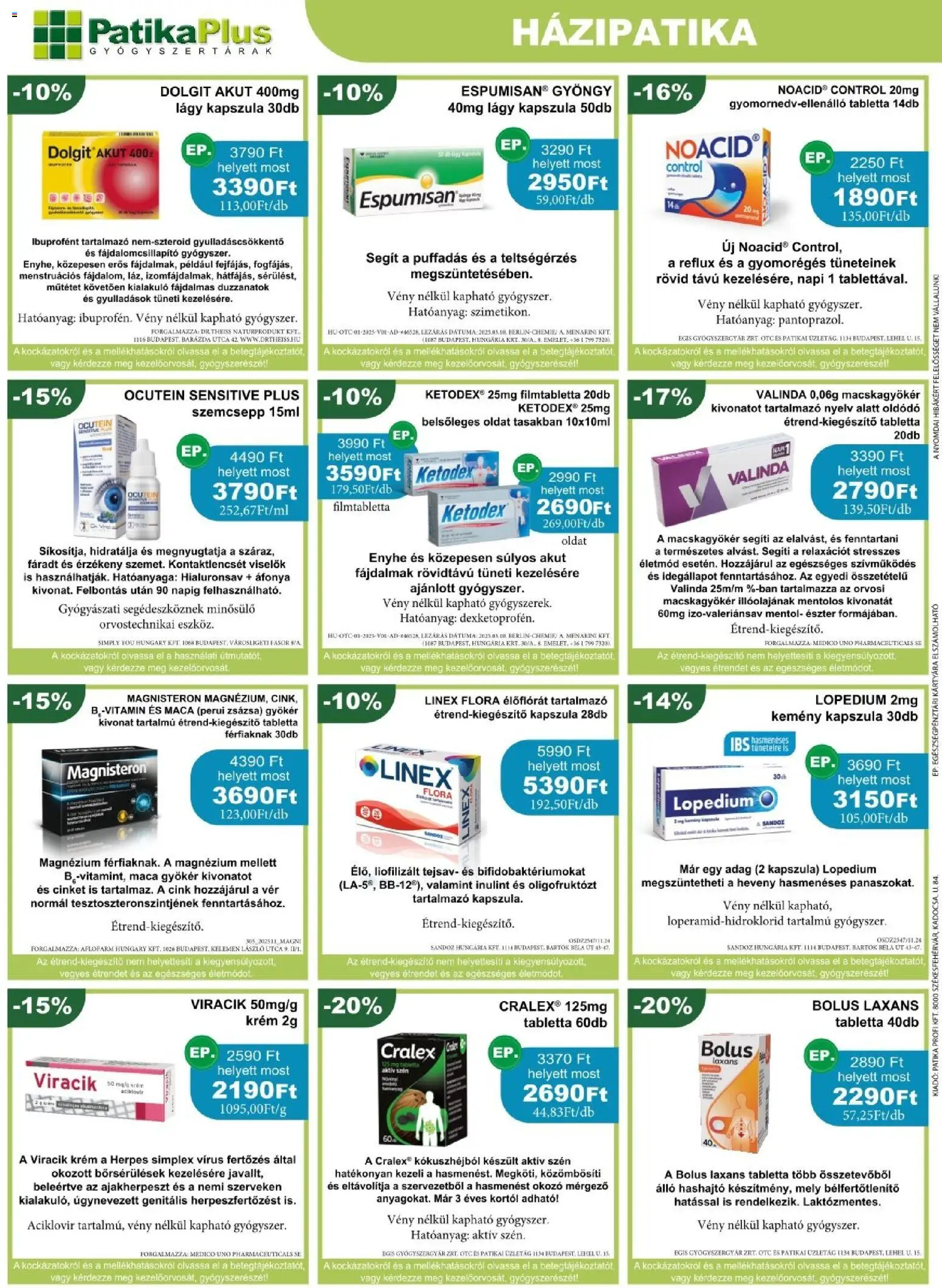 PatikaPlus akciós ujság - amely érvényes a következő dátumtól: 01.12.2025 | Oldal: 2