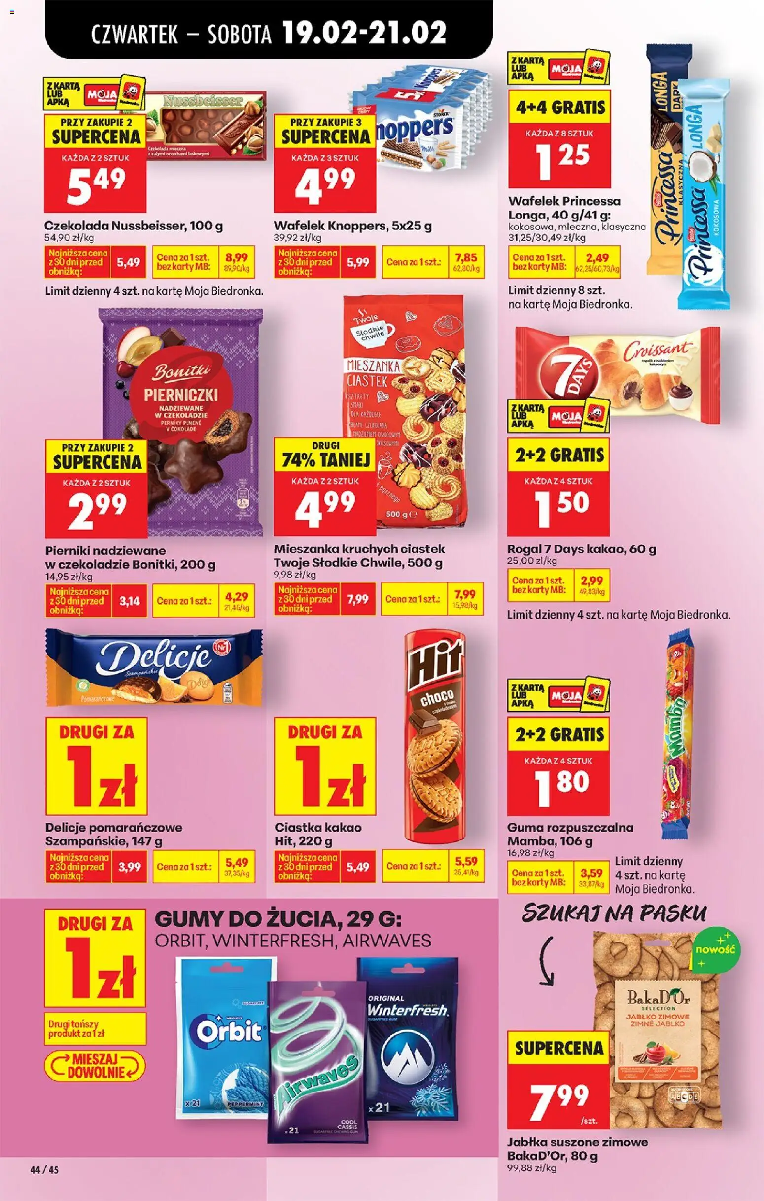Biedronka gazetka - Oferta w tym tygodniu od 19.02.2026 | Strona: 52 | Produkty: Karta, Czekolada mleczna, Guma do żucia, Czekolada