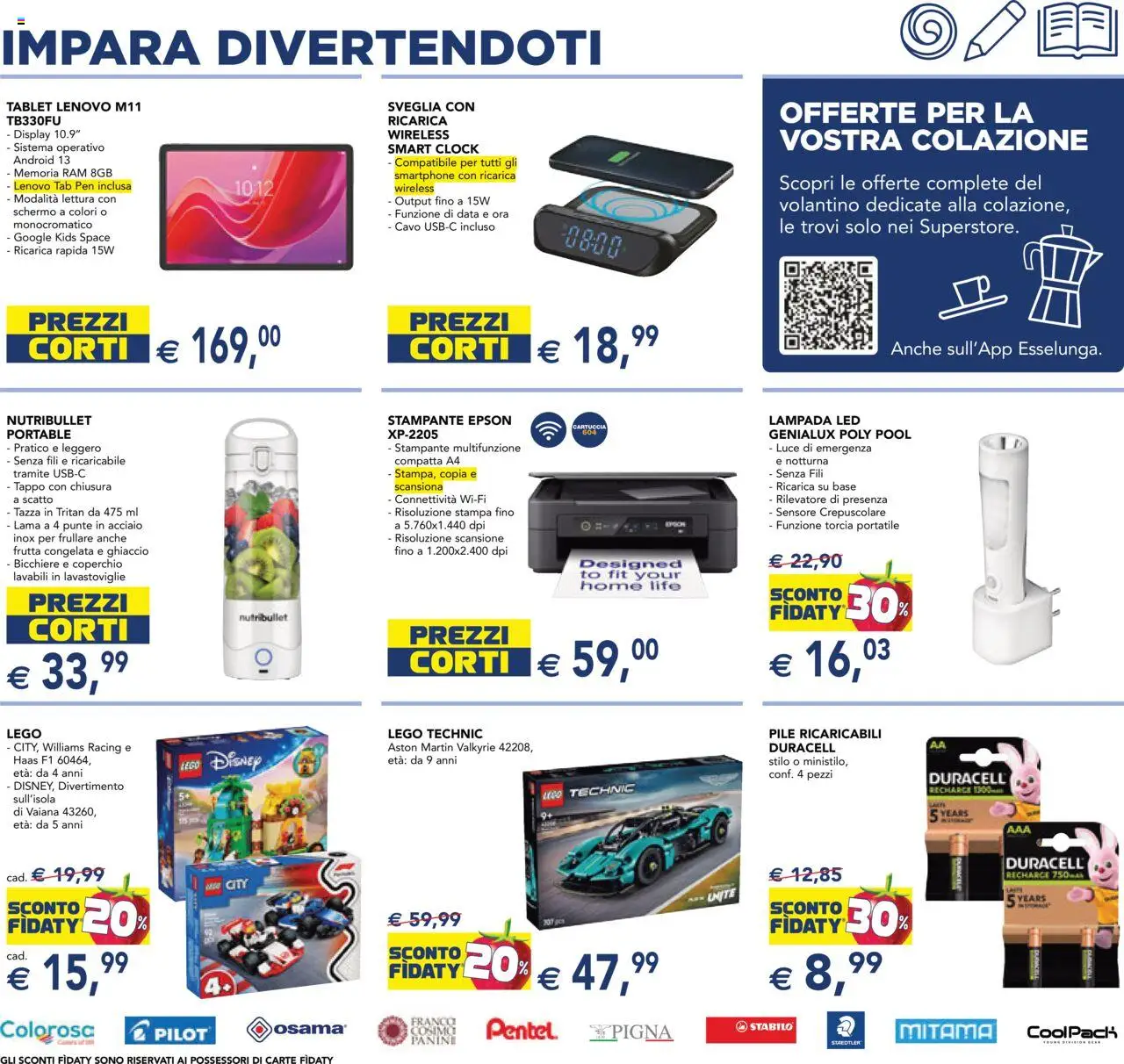 Volantino Esselunga S del 25.08.2025 | Pagina: 15 | Prodotti: Frutta, Data, Cavo, Lampada