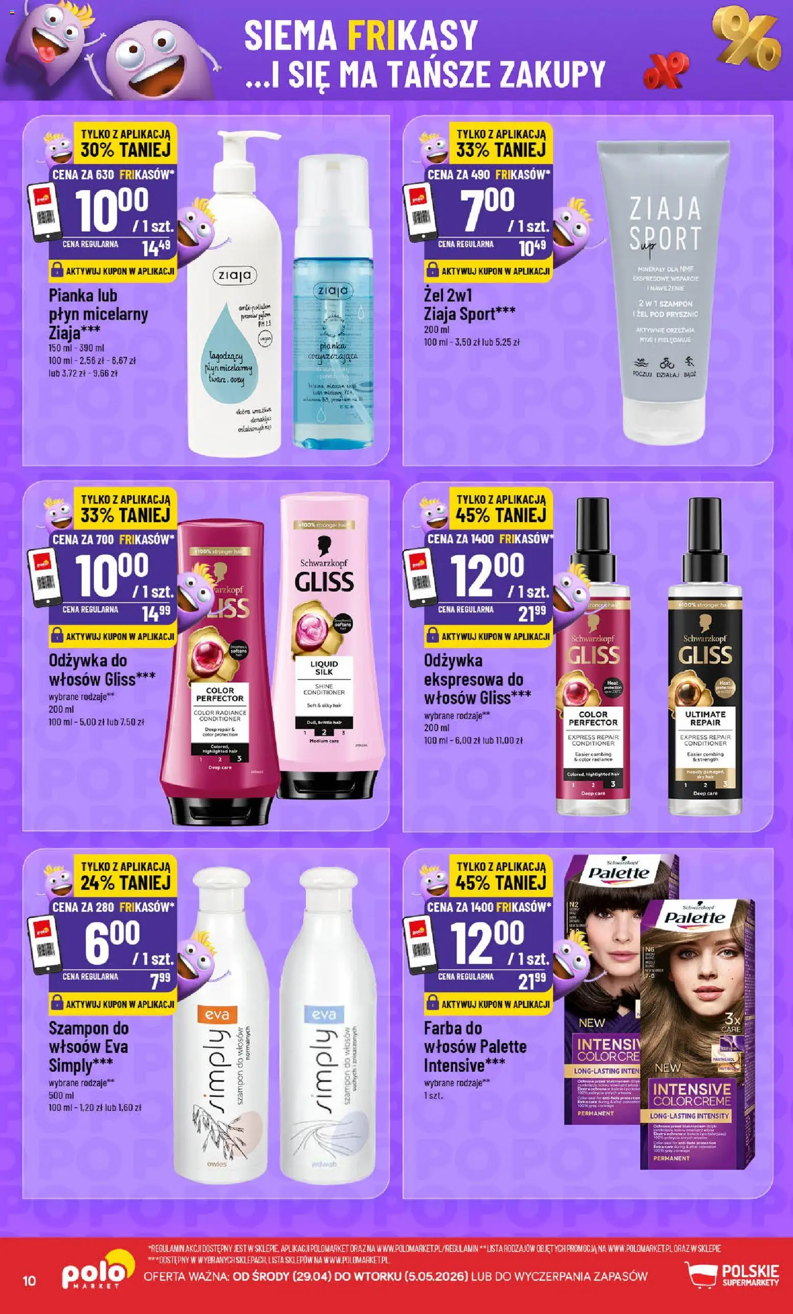 POLOmarket gazetka - Frikasowe Hity od 29.04.2026 | Strona: 10 | Produkty: Prysznic, Szampon, Odżywka, Żel pod prysznic