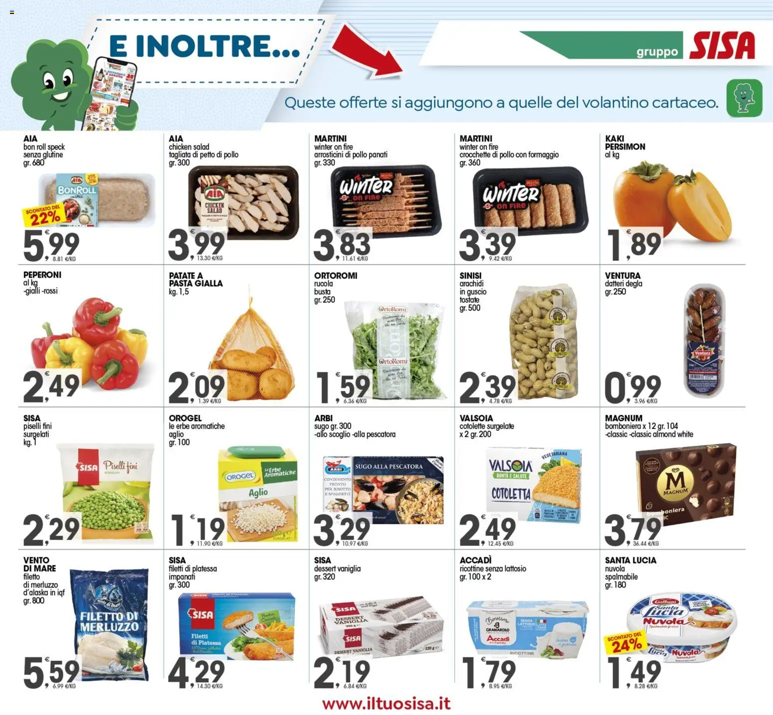 Volantino SISA del 25.11.2025 | Pagina: 11 | Prodotti: Speck, Petto di Pollo, Rucola, Formaggio