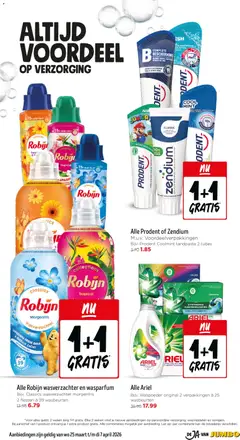 Jumbo folder week 14 - Voorbeeld van een folder van Jumbo, geldig van 01.04.2026 | Pagina: 32 | Producten: Wasverzachter, Robijn, Kan, Geur