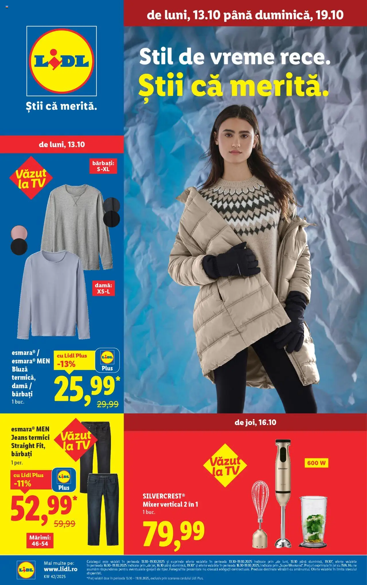 Noul catalog Lidl – valabil de la 13.10.2025 | Pagină: 1 | Produse: Blender, Mixer, Bluză