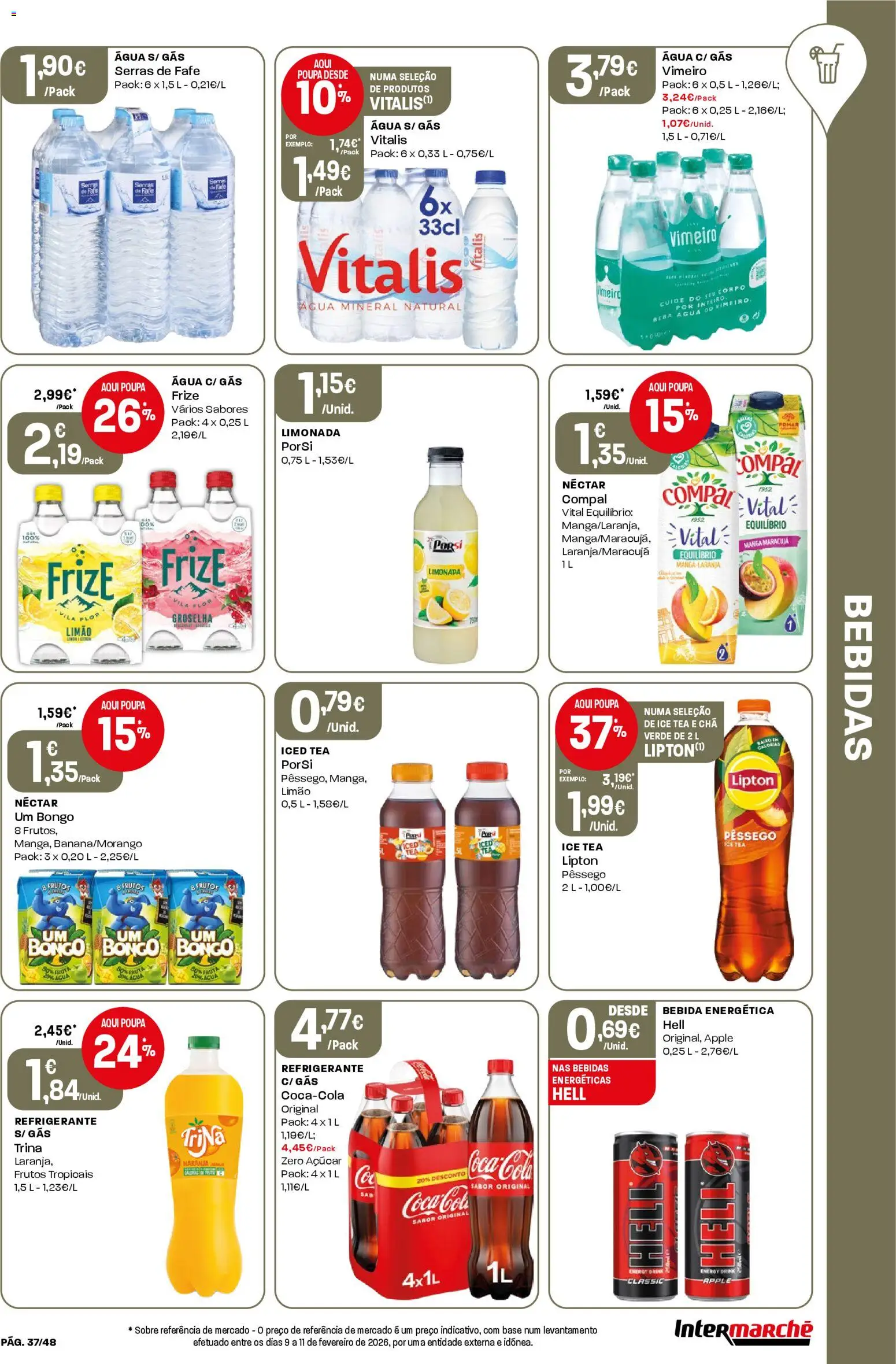 Intermarché folheto │ válido de 19.03.2026 | Página: 37 | Produtos: Agua, Refrigerante, Base, Açúcar