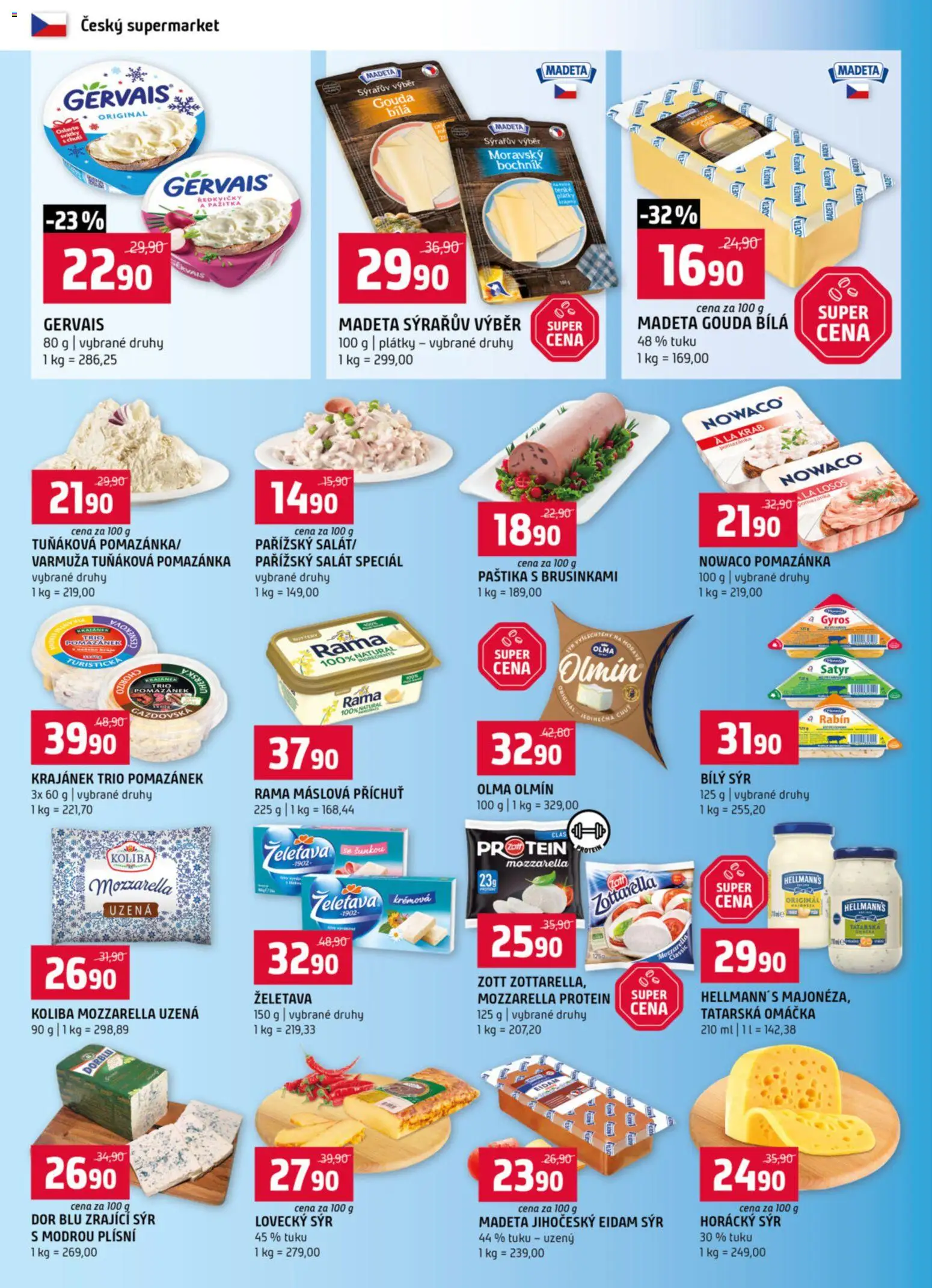 Terno leták - Hradec Králové od 26.11.2025 | Strana: 4 | Produkty: Gouda, Tuňáková pomazánka, Rama, Pomazánka