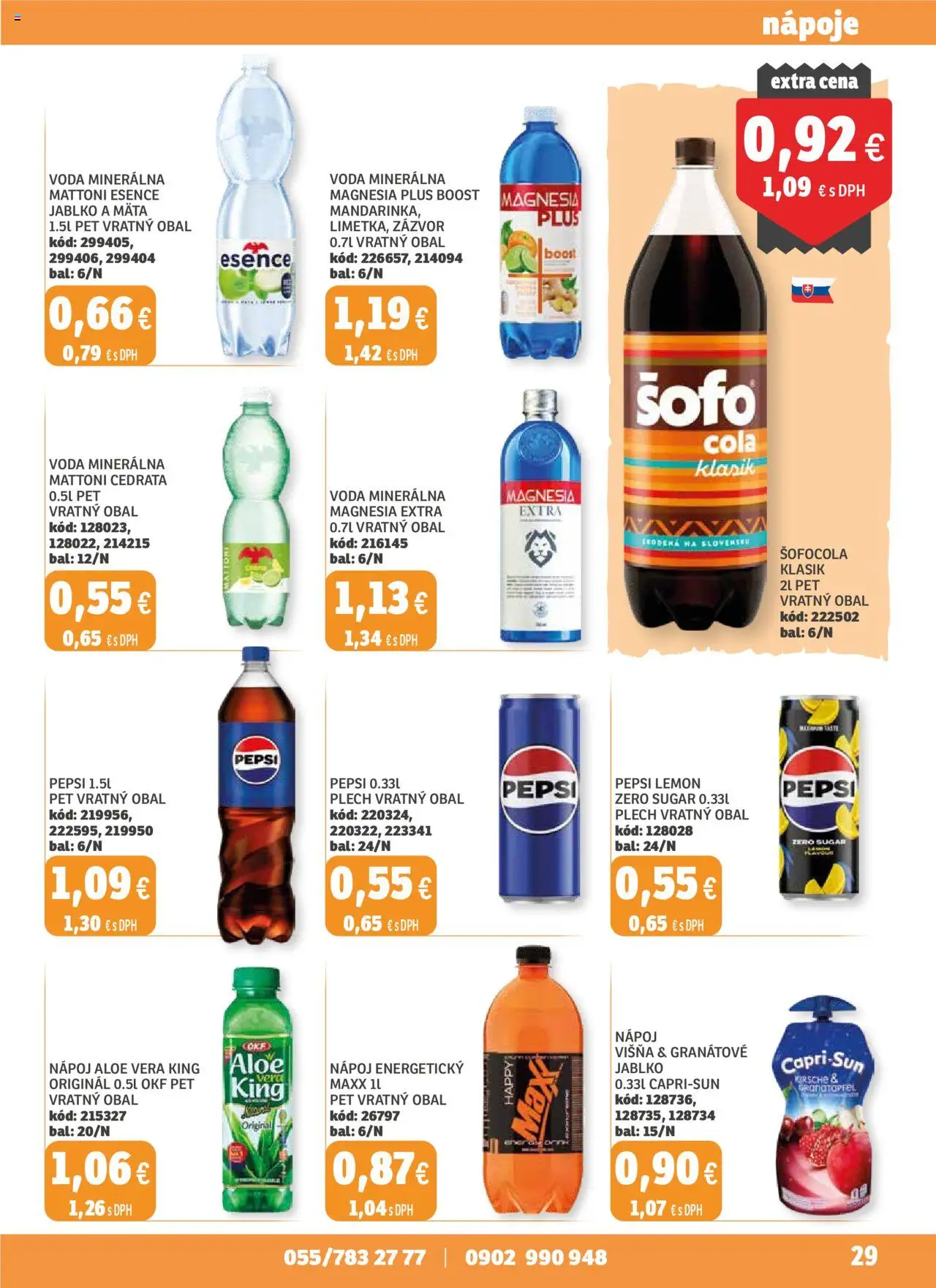 Labaš magazín │ platný od 25.07.2025 | Strana: 29 | Produkty: Zázvor, Magnesia, Pepsi, Cola