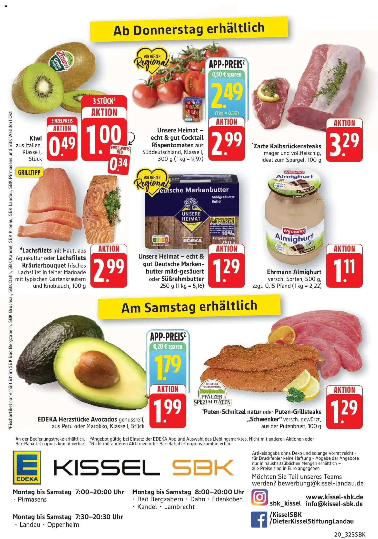 Edeka prospekt Pirmasens	 – gültig ab 12.04.2026 | Seite: 20 | Produkte: Ehrmann almighurt, Bad, Kiwi, Fleisch