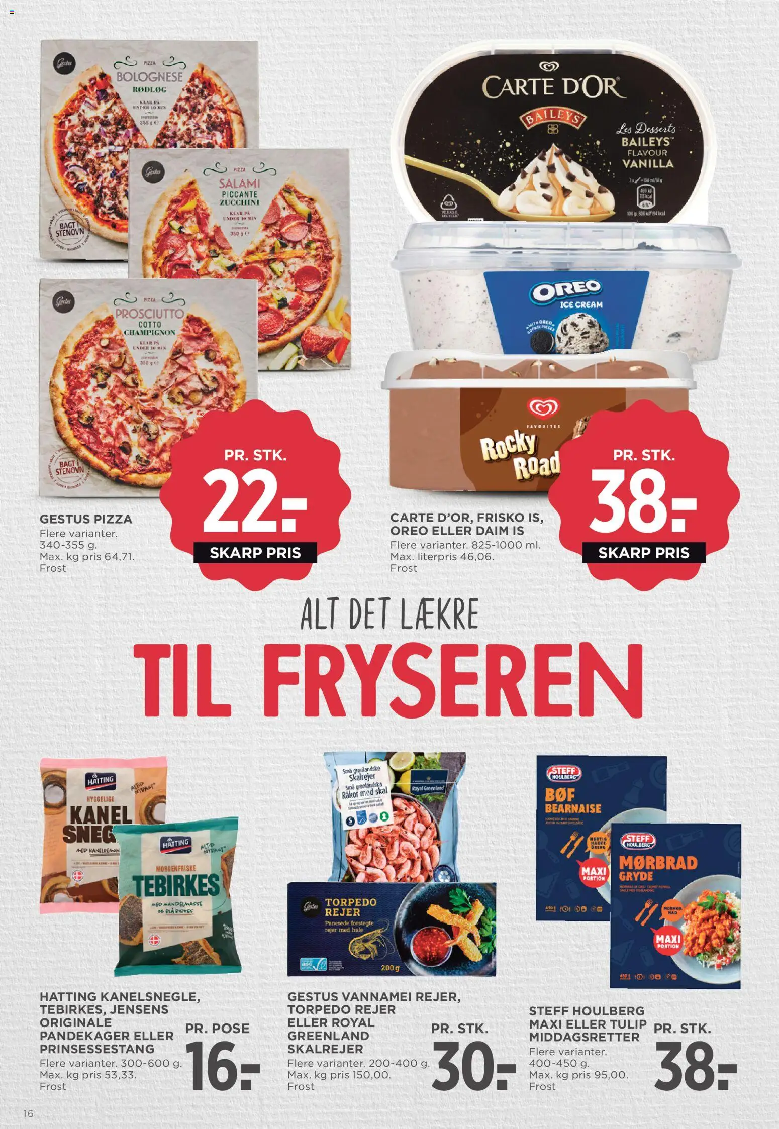Meny tilbudsavis – gyldig fra 24.04.2026 | Side: 25 | Produkter: Champignon, Pizza, Is, Rejer