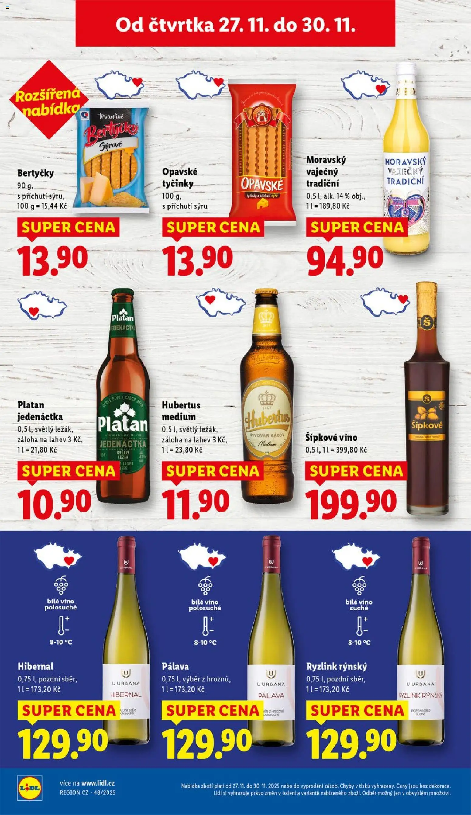 Lidl Black Friday od 27.11.2025 | Strana: 26 | Produkty: Bílé víno, Víno, Pivo, Láhev