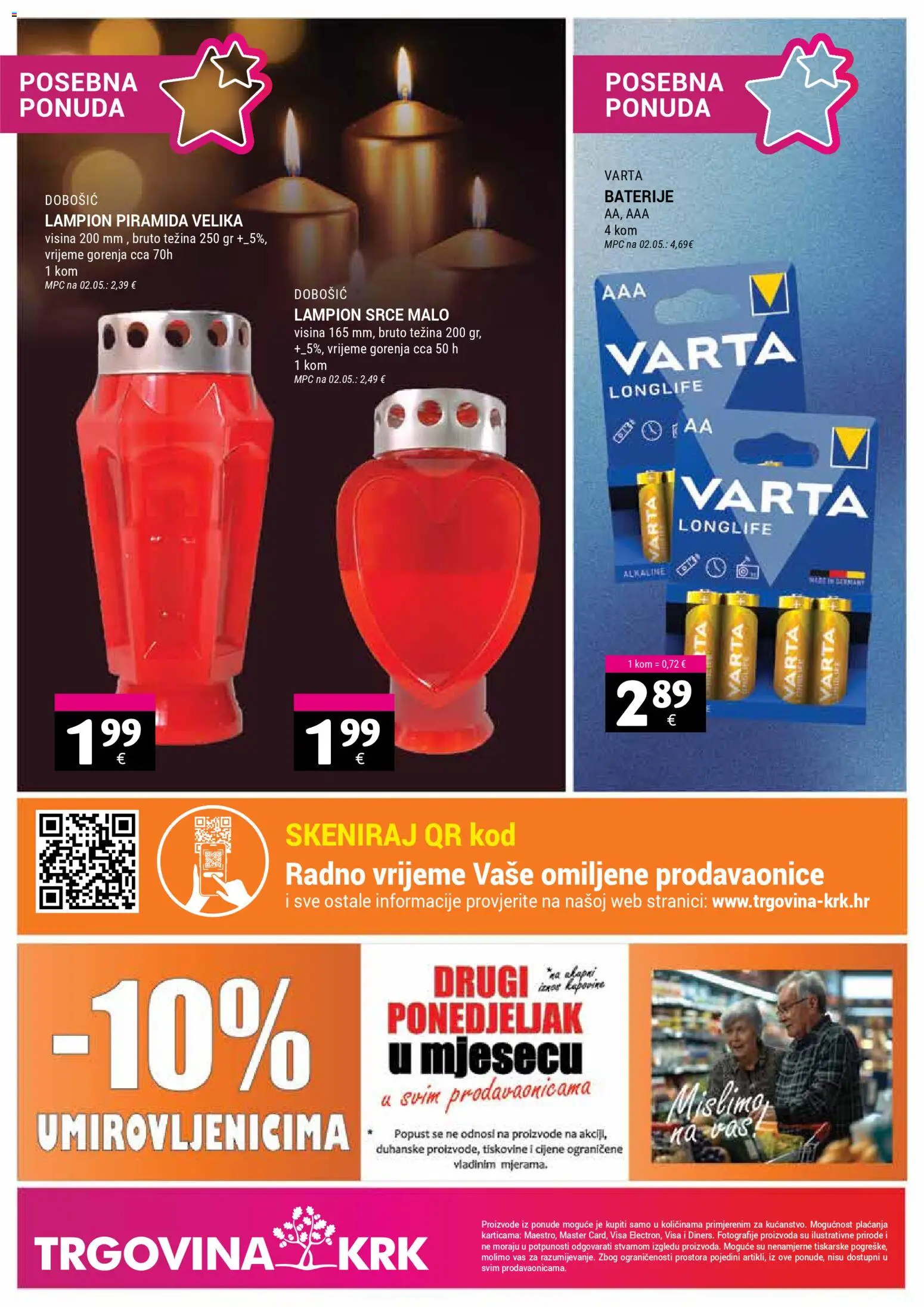 Trgovina Krk katalog | vrijedi od 07.04.2026 | Stranica: 20 | Proizvodi: Lampion, Baterije