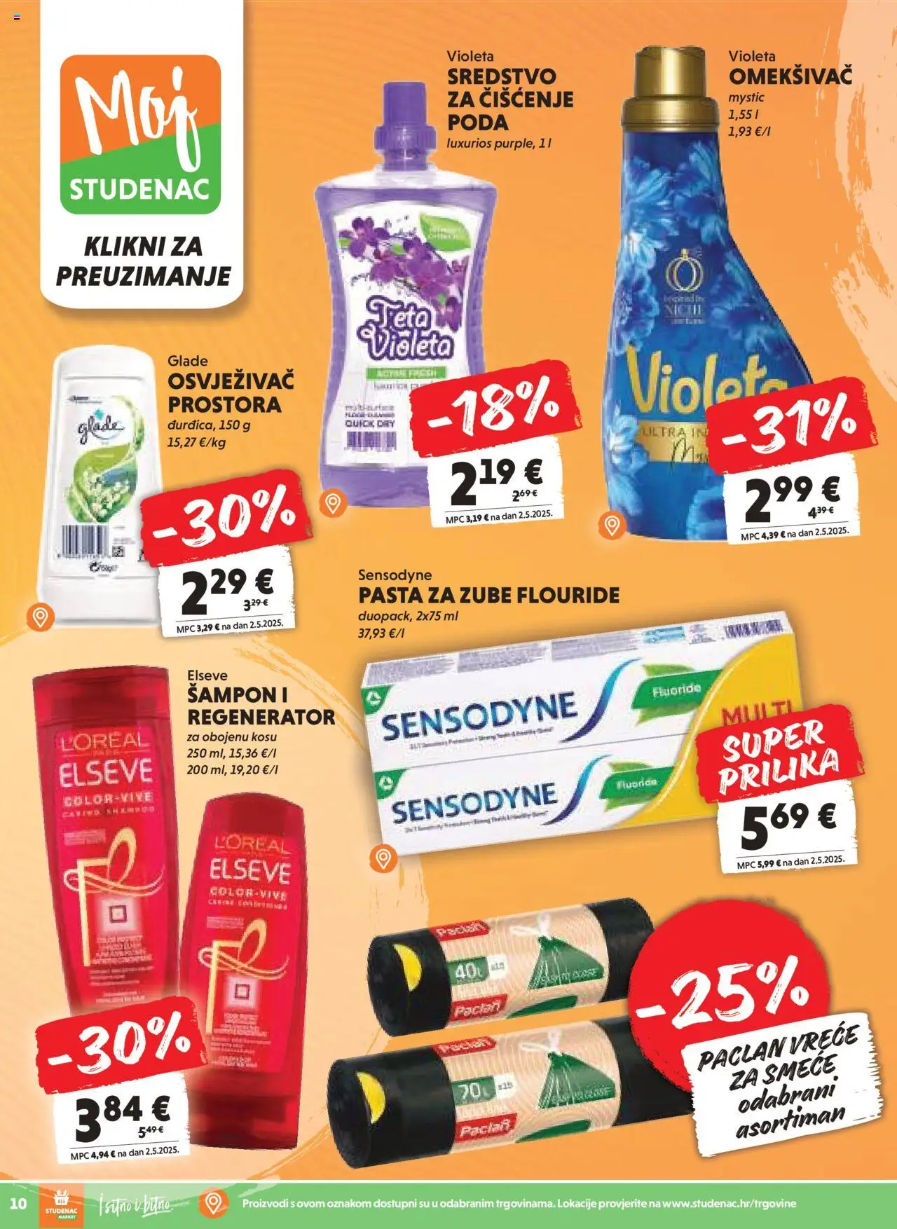 Studenac katalog | vrijedi od 10.09.2025 | Stranica: 10 | Proizvodi: Šampon, Regenerator, Omekšivač, Pasta
