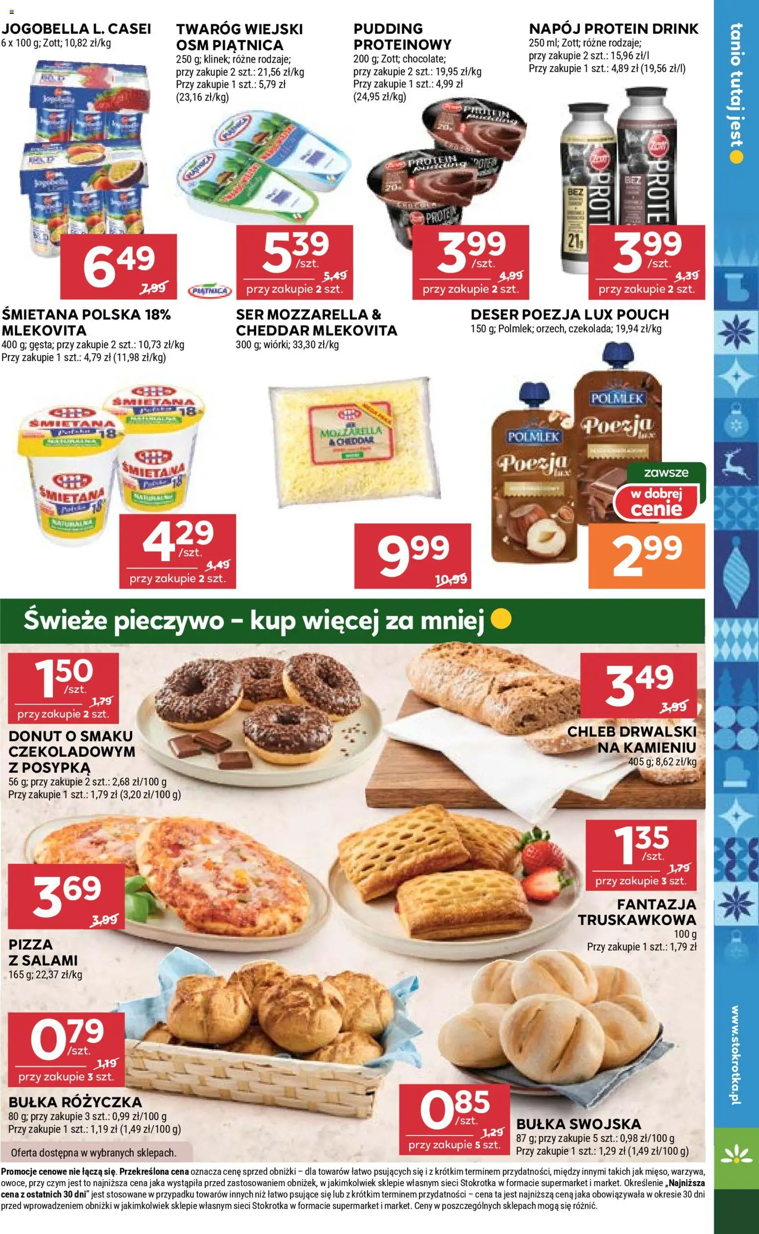 Stokrotka Gazetka od 04.12.2025 | Strona: 19 | Produkty: Pieczywo, Stokrotka, Ser, Cheddar
