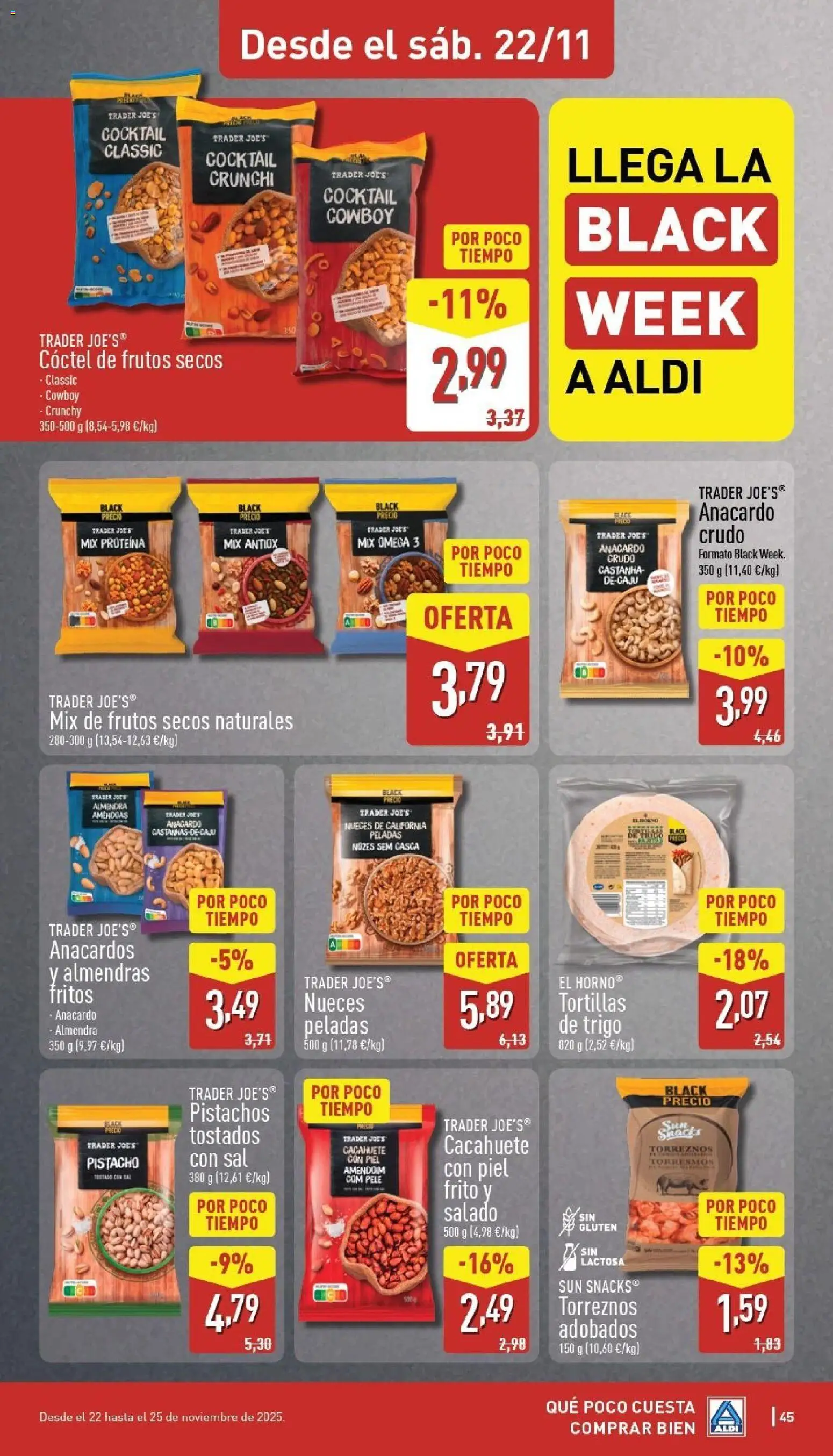 Aldi folleto Canarias │ válido desde el 17.11.2025 | Página: 45 | Productos: El horno, Δοχείο φοντί, Frutos secos, Horno