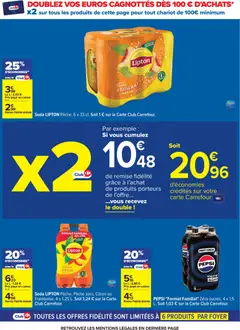 Carrefour - Prévisualisation de Carrefour Le mois vip, des promos très importantes valide à partir de 24.02.2026 | Page: 14 | Produits: Citron, Pêche, Thé glacé, Thé