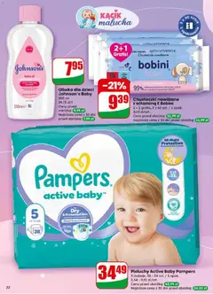 Pogląd oferty "Pieluchy Active Baby Pampers, 3 rodzaje, 38 - 54 szt. / 1 opak." - ważna od 11.02.2026 | Strona: 22 | Produkty: Pampers