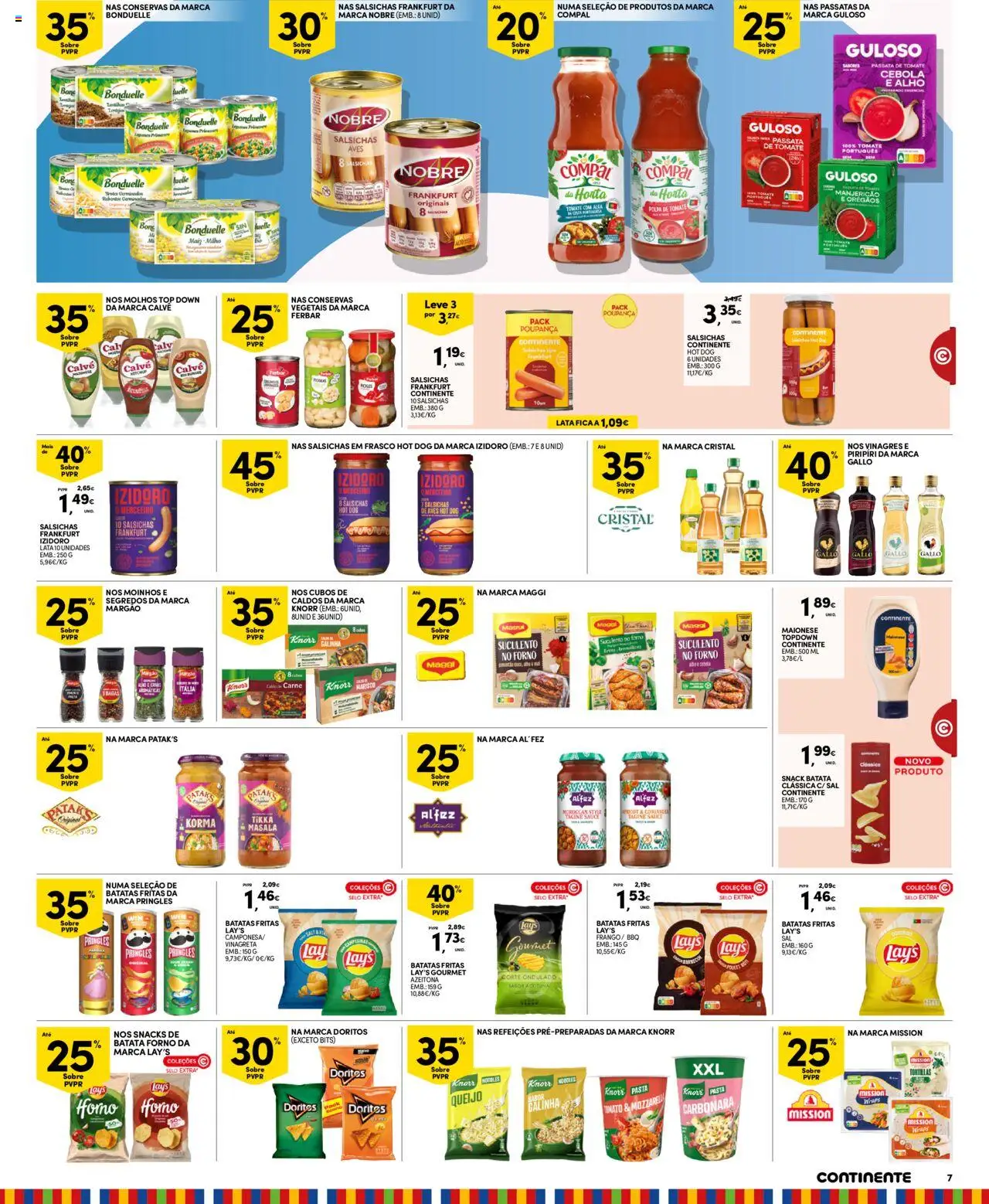 Continente - Madeira │ válido de 12.08.2025 | Página: 7 | Produtos: Top, Cebola, Maionese, Batatas fritas
