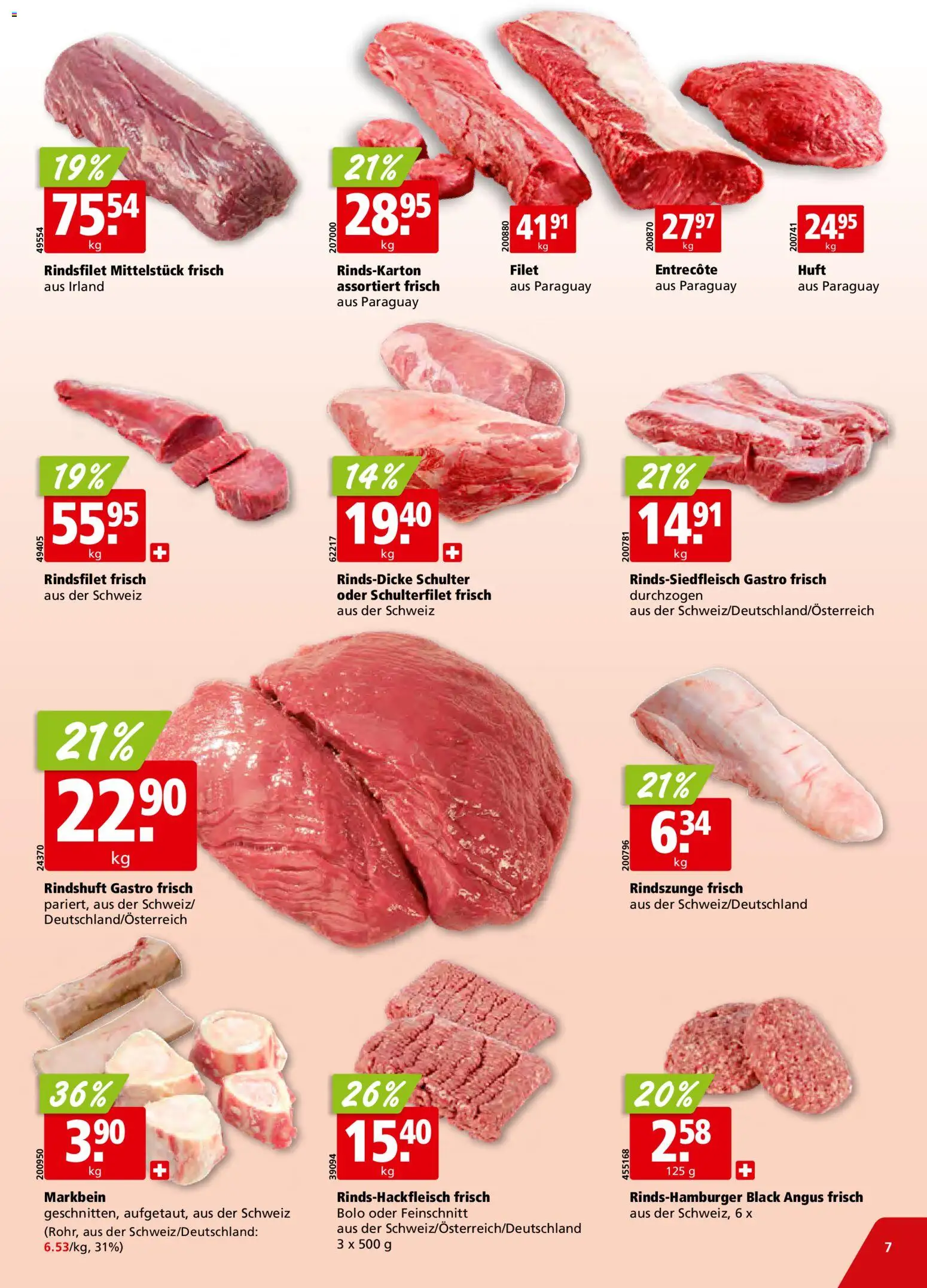 Aligro Aktionen Schlieren, Gossau SG, Frauenfeld, Rapperswil-Jona, Sargans, Bern, Brüttisellen, Pratteln, Emmen, Spreitenbach – gültig ab 09.02.2026 | Seite: 7