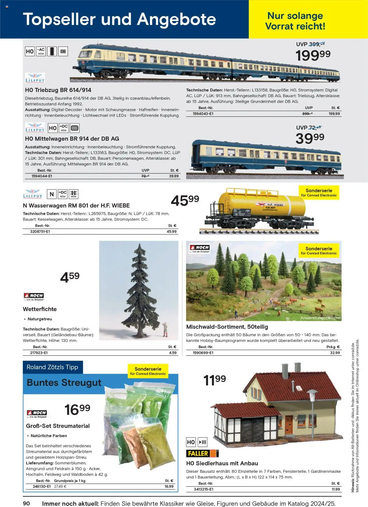 Conrad  Modellbahn Katalog - gültig ab dem 25.08.2025 | Seite: 92