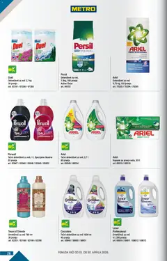 Metro katalog BMPL - pregled Metro kataloga - važi od 01.04.2026 | Strana: 26 | Proizvode: Deterdžent, Tečni deterdžent, Ariel, Persil