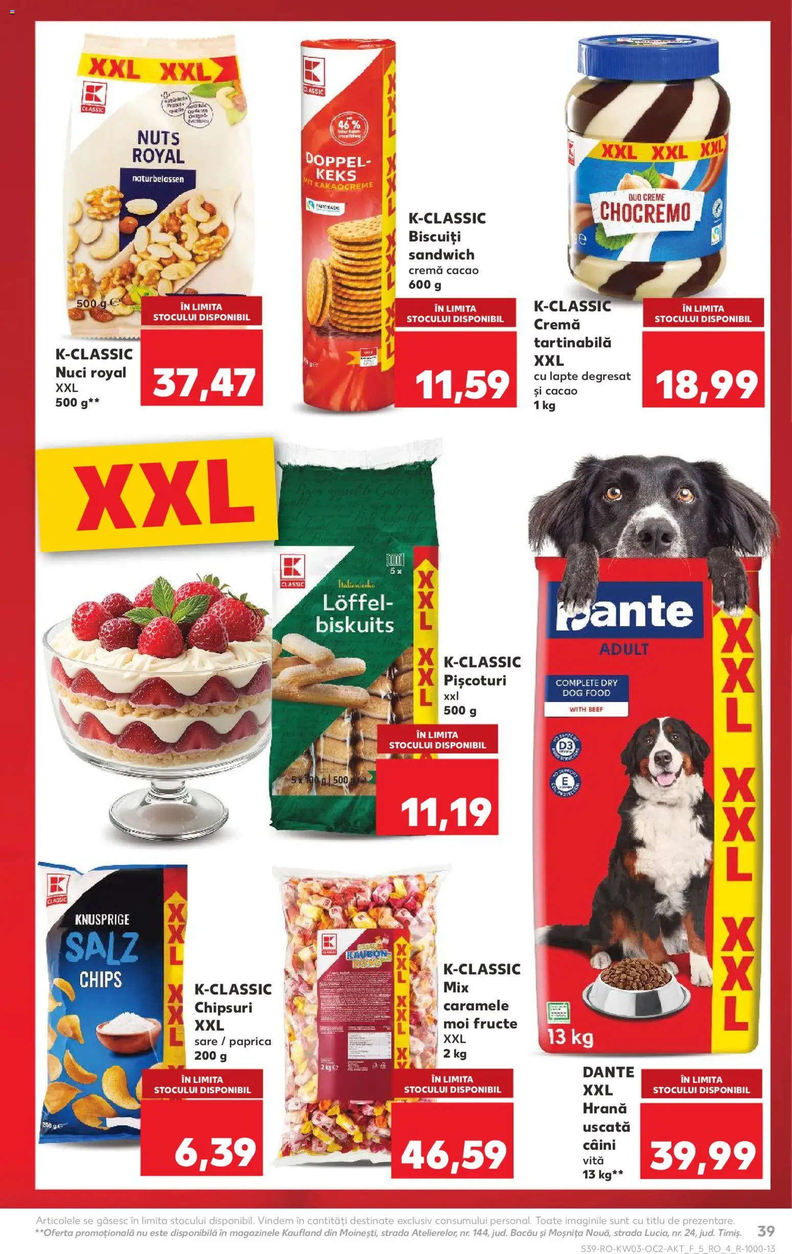 Kaufland RO akciós ujság - amely érvényes a következő dátumtól: 14.01.2026 | Oldal: 39 | Termékek: Chips