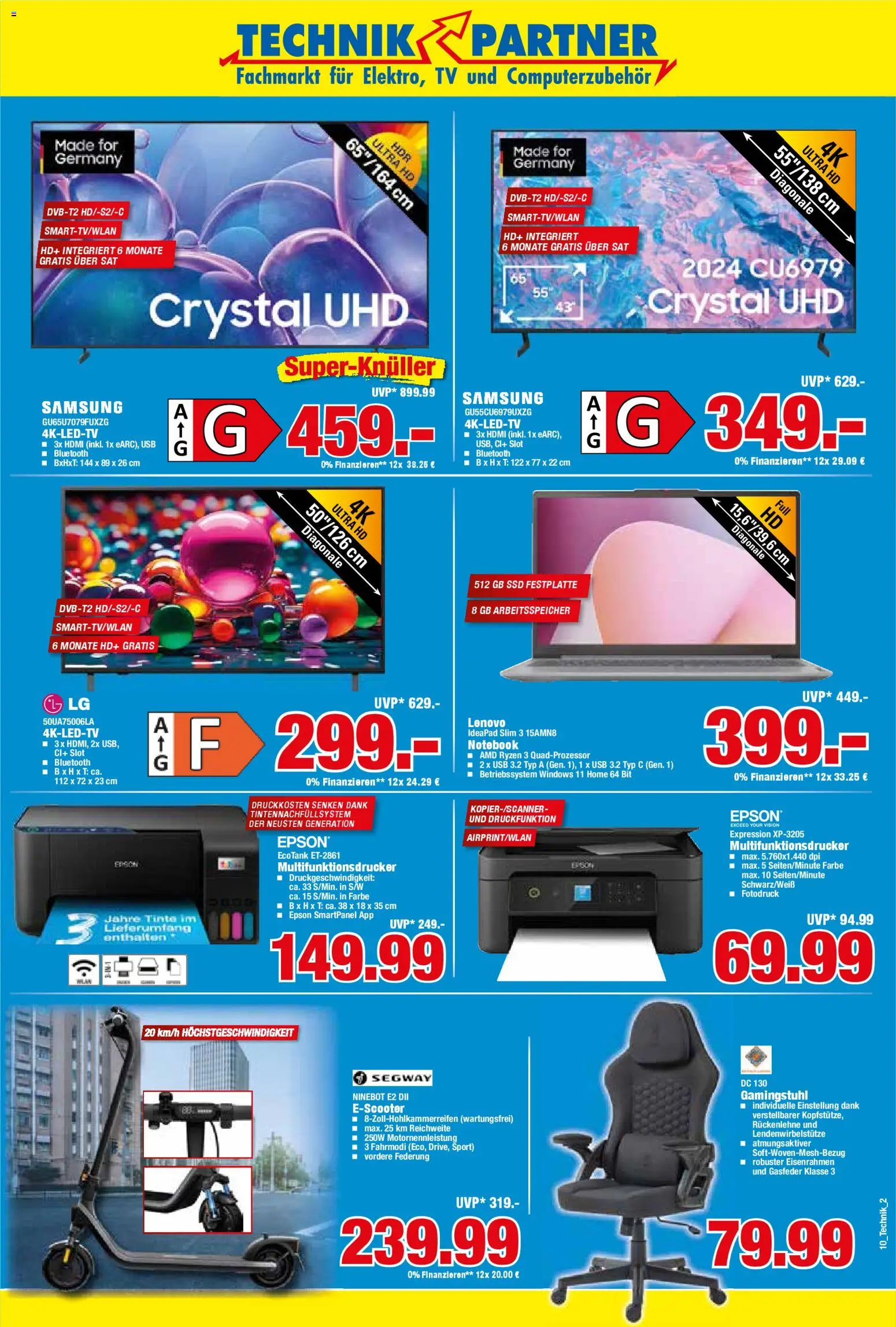 HERKULES Technik Partner – gültig ab 02.03.2026 | Seite: 2 | Produkte: Epson, LG, Samsung, Notebook