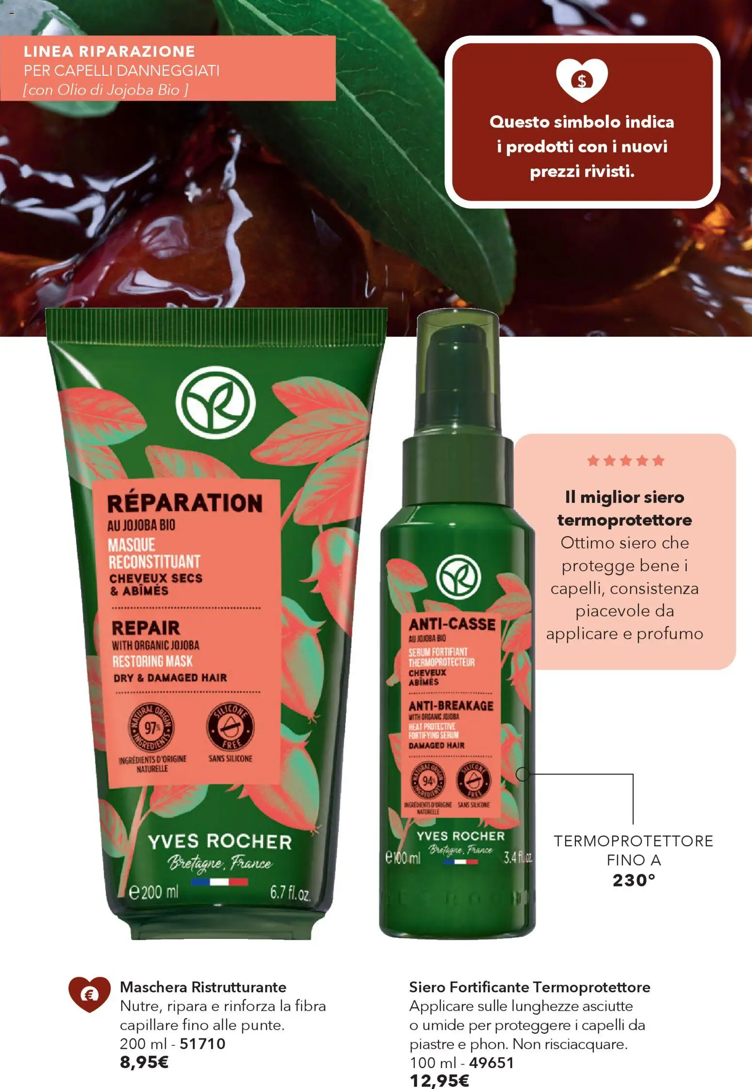 Volantino Yves Rocher del 17.02.2026 | Pagina: 46 | Prodotti: Maschera, Olio, Silicone, Profumo