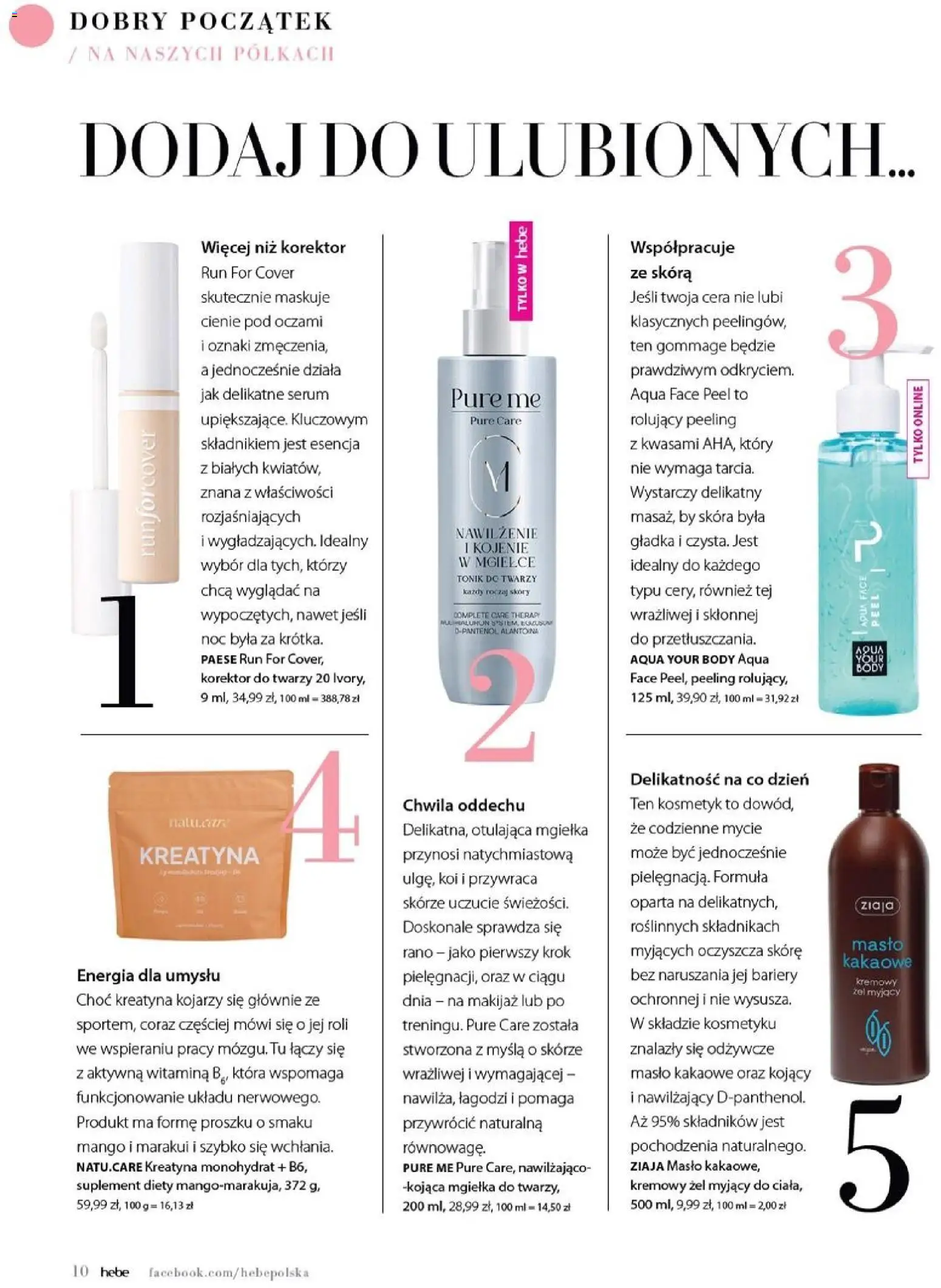 Hebe gazetka - Magazyn od 01.03.2026 | Strona: 10 | Produkty: Mango, Korektor, Tonik, Tonik do twarzy