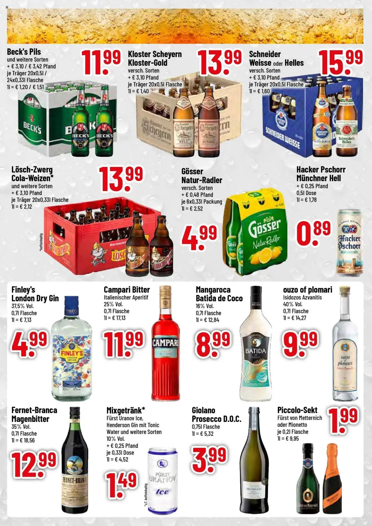 Trinkgut prospekt Petershausen	 – gültig ab 03.08.2025 | Seite: 3 | Produkte: Batida de coco, Pils, Prosecco, Gin