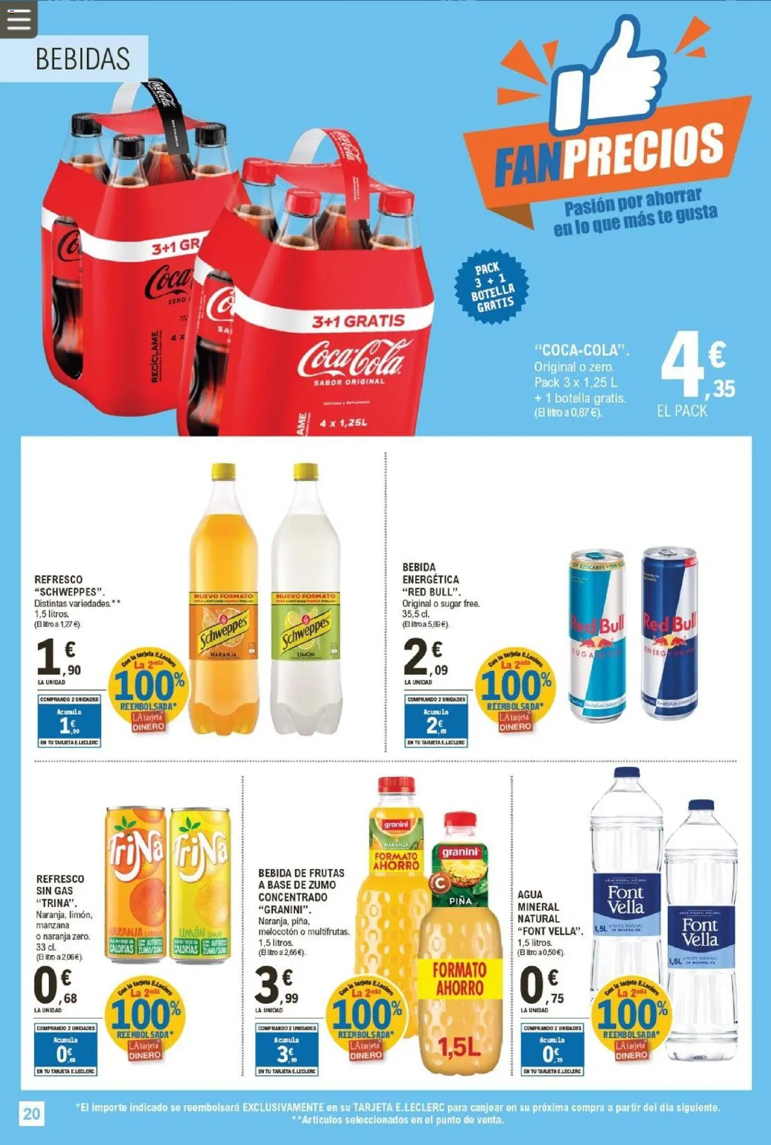 E.Leclerc - Fan precios │ válido desde el 11.02.2026 | Página: 20 | Productos: Piña, Ροζ πιπέρι, Manzana, Té