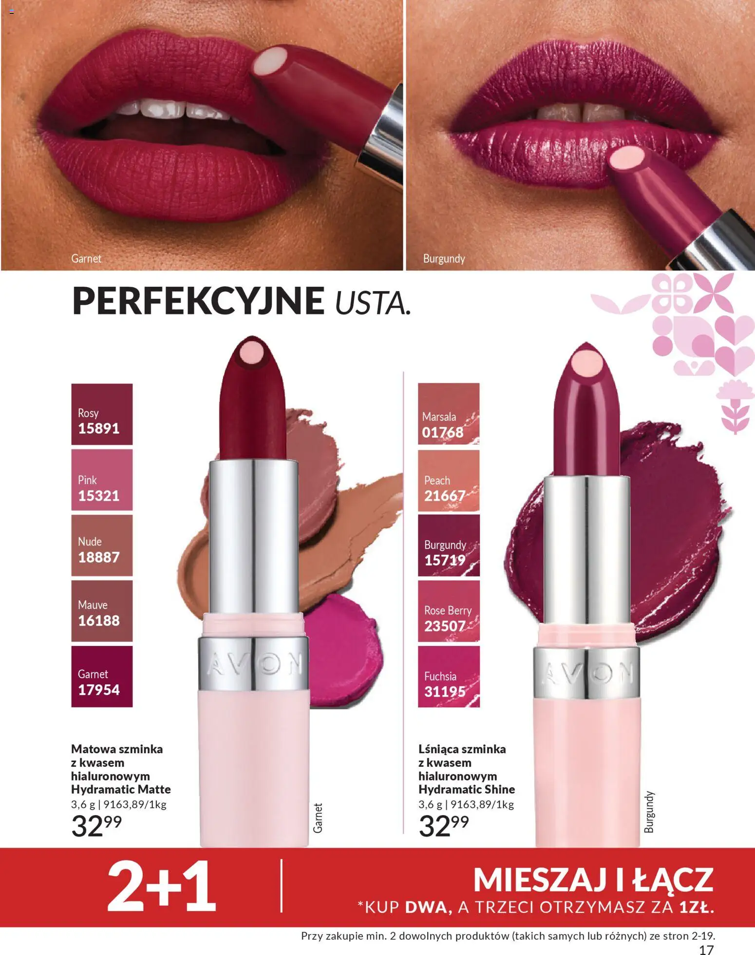 Avon Katalog mini od 16.02.2026 | Strona: 17 | Produkty: Szminka