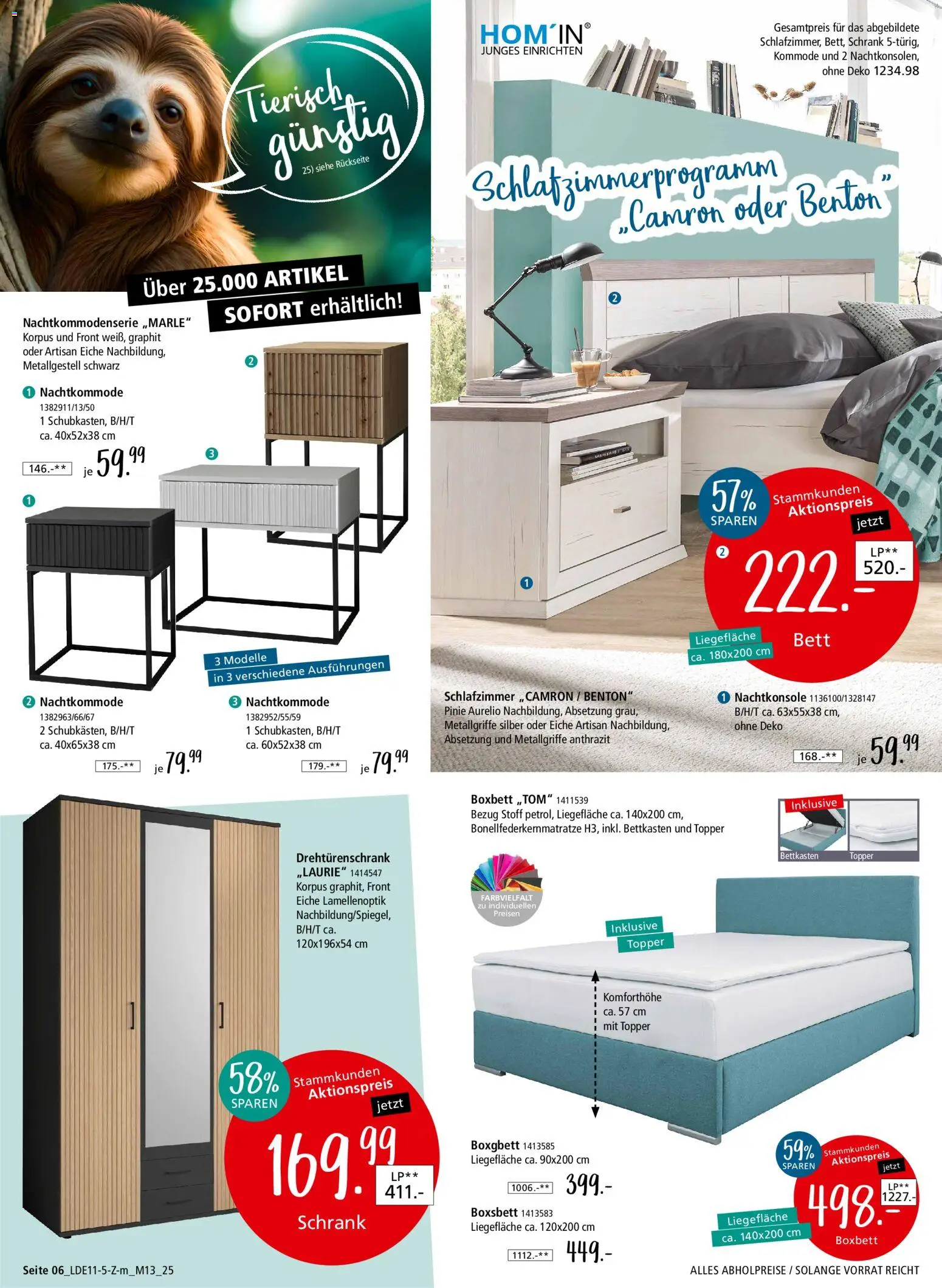 Zurbrüggen Z2-Junges Wohnen – gültig ab 08.11.2025 | Seite: 12 | Produkte: Kommode, Drehtürenschrank, Topper, Schrank