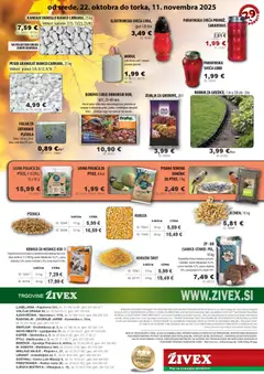 Živex katalog akcije – veljaven od 22.10.2025 | Stran: 8 | Izdelki: Koruza, Žemlja, Kos, Folija