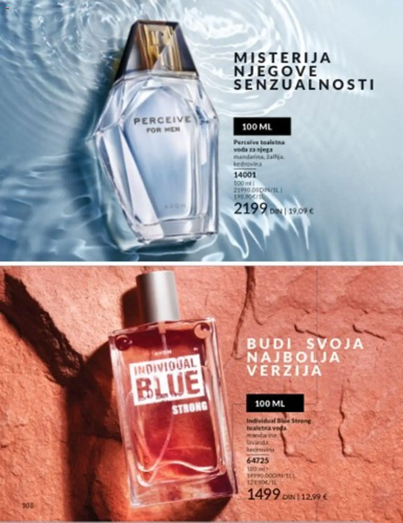 AVON katalog - važi od 01.08.2025 | Strana: 108 | Proizvode: Toaletna voda, Voda