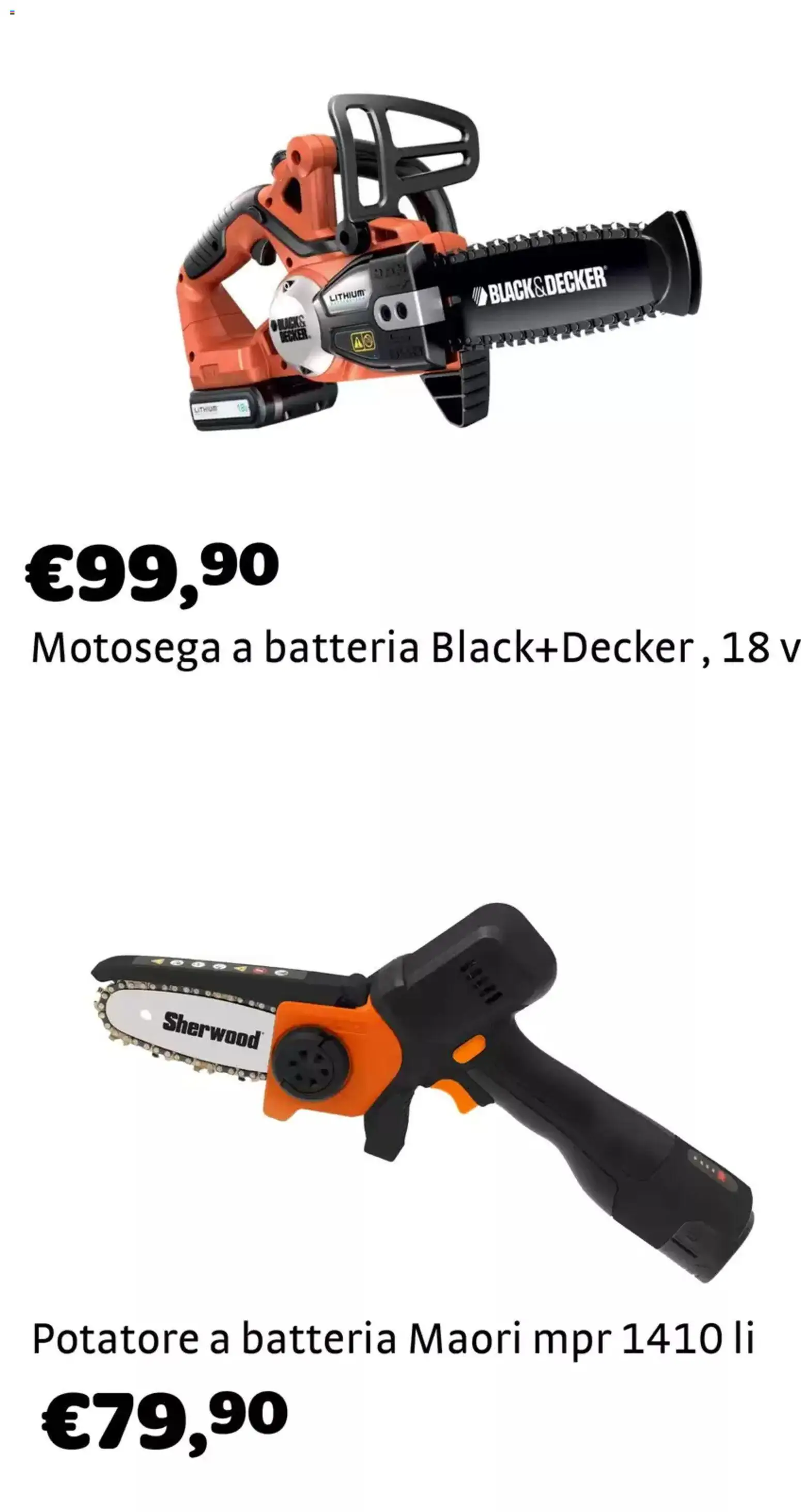 Volantino Brico Center del 04.02.2026 | Pagina: 7 | Prodotti: Motosega, Batteria