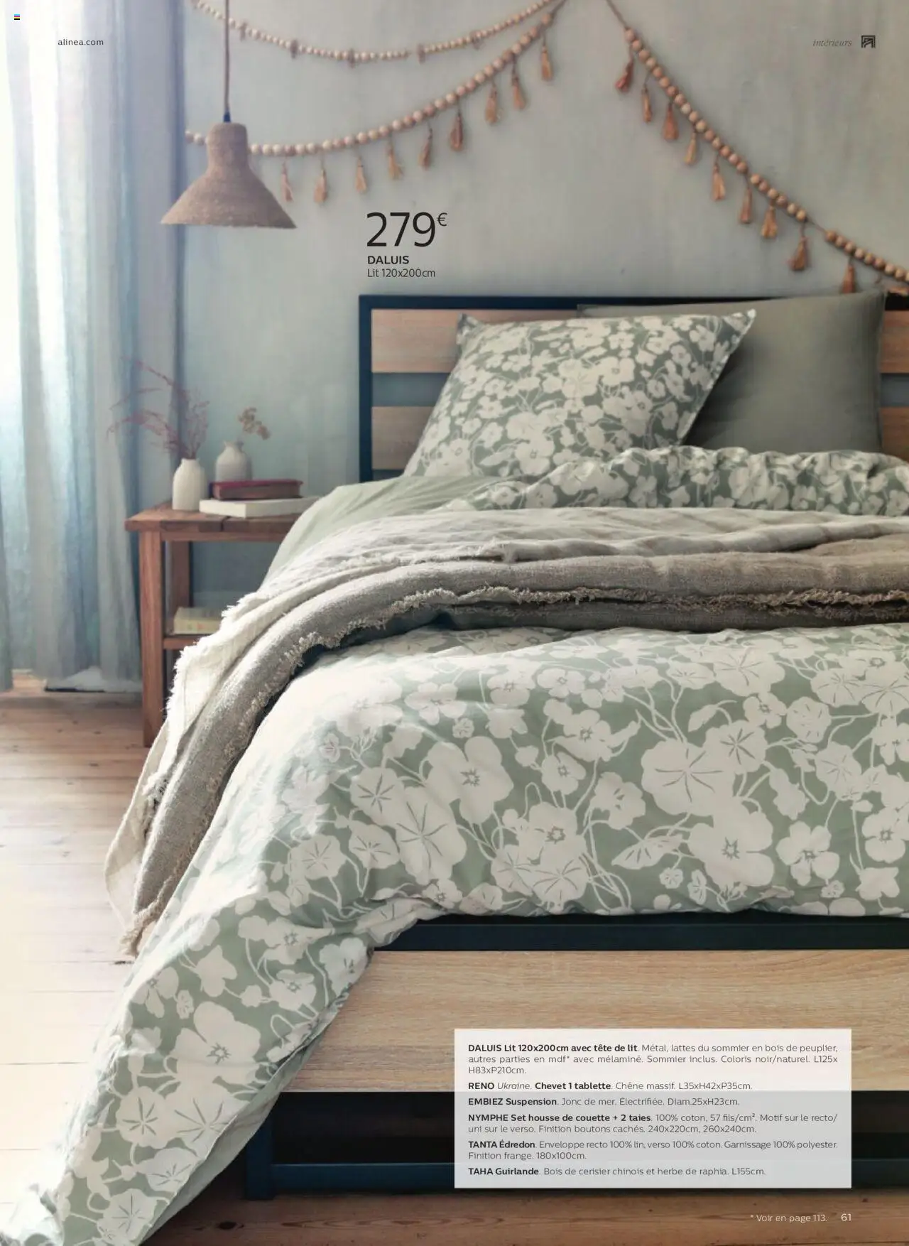  | Page: 61 | Produits: Enveloppe, Lit, Sommier, Couette