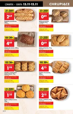 Pogląd oferty "Bułka poznańska z makiem, 75 g, Poppy seed bun, 75 g" - ważna od 13.11.2025 | Strona: 30