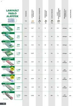Diego Katalógus - amely érvényes a következő dátumtól: 02.10.2025 | Oldal: 16 | Termékek: Laminált padló