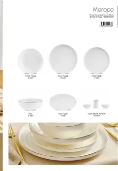 04.09.2025 tarihinden itibaren geçerli olan Karaca kataloğu önizlemesi | Sayfa: 59 | Ürünler: Kaşe, Yemek takımı