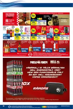 Metro akciós újság - amely érvényes a következő dátumtól: 16.03.2026 | Oldal: 28 | Termékek: Whiskey, Ásványvíz, Vodka, Cukor