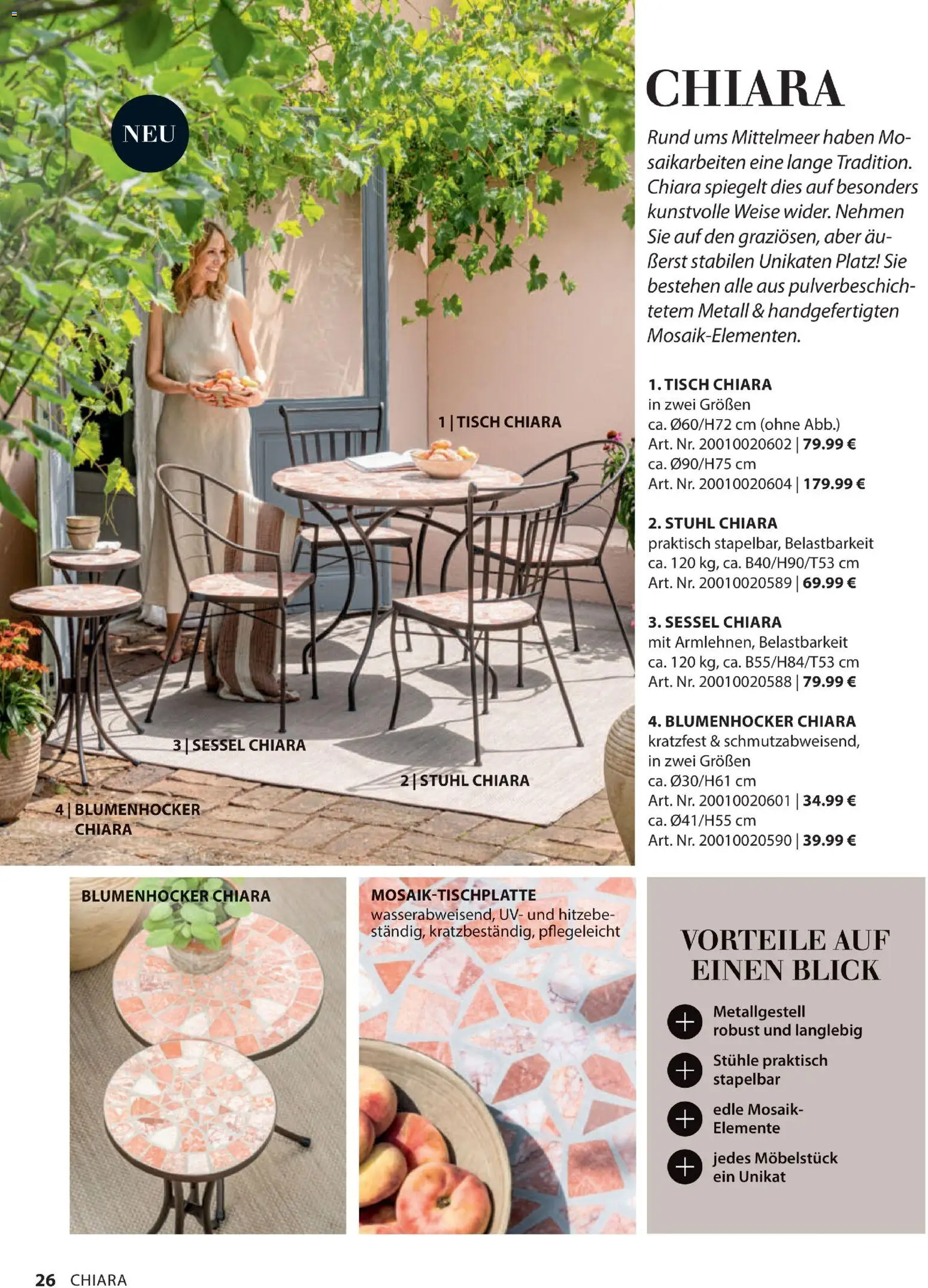 Dehner Gartenmöbel Trends 2026 gültig ab 29.01.2026 | Seite: 26 | Produkte: Sessel, Tisch, Stuhl