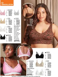 Avon akciós ujság - amely érvényes a következő dátumtól: 01.09.2025 | Oldal: 158 | Termékek: Melltartó