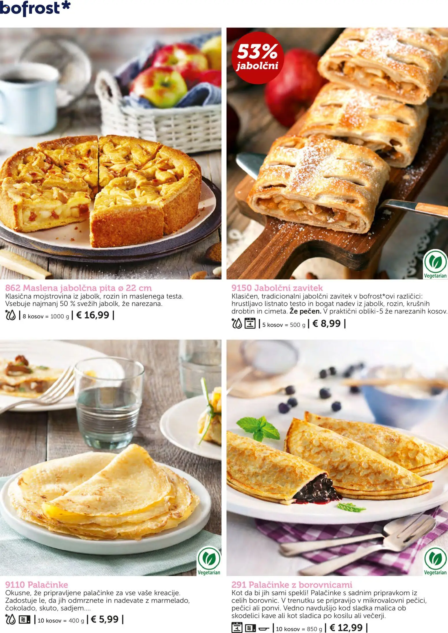 Novi Bofrost katalog ponudbe – veljaven od 04.03.2026 | Stran: 88 | Izdelki: Pita, Palačinke