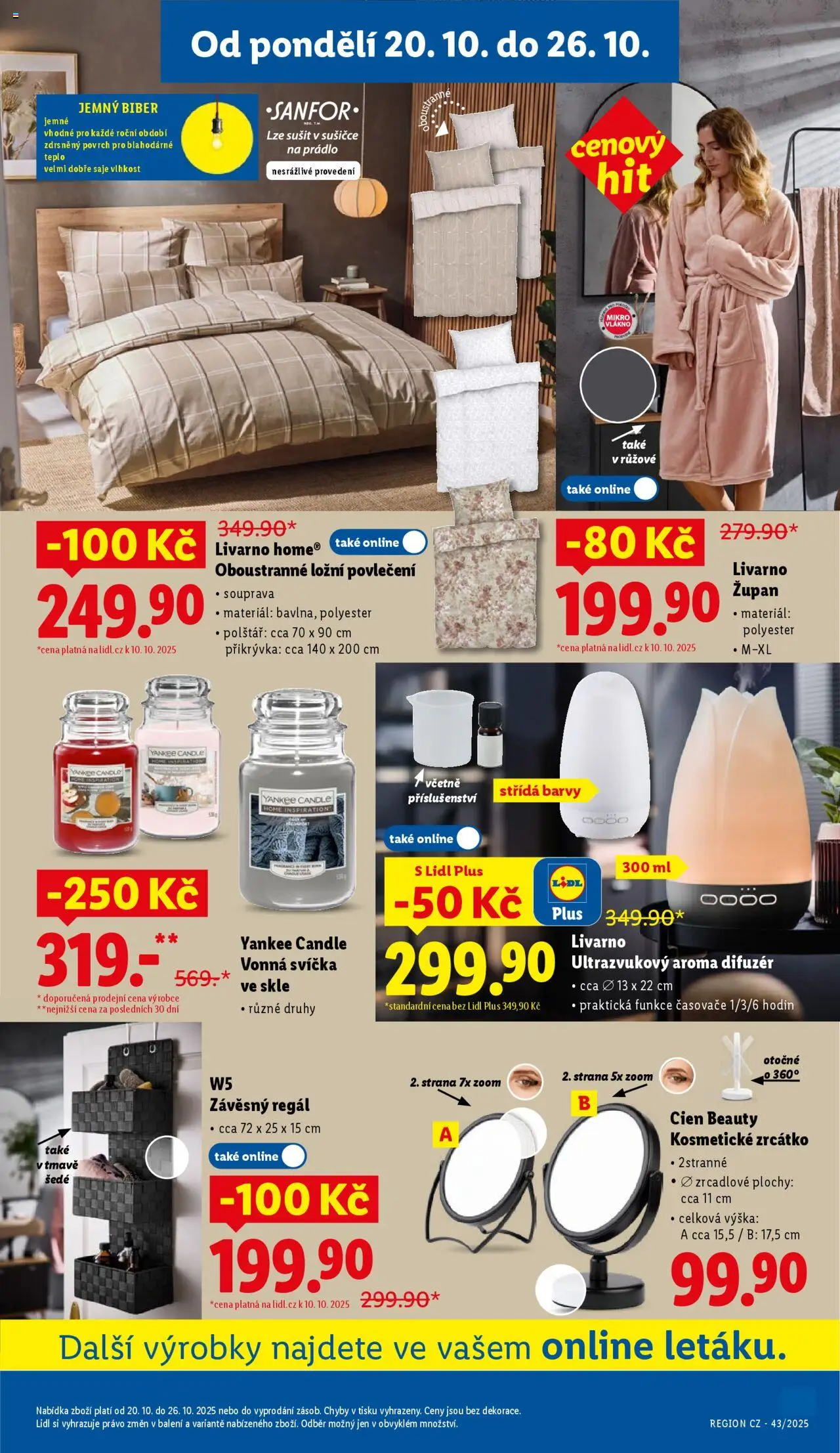 Lidl leták - Spotřební zboží od 20.10.2025 | Strana: 11 | Produkty: Kosmetické zrcátko, Difuzér, Přikrývka, Barvy