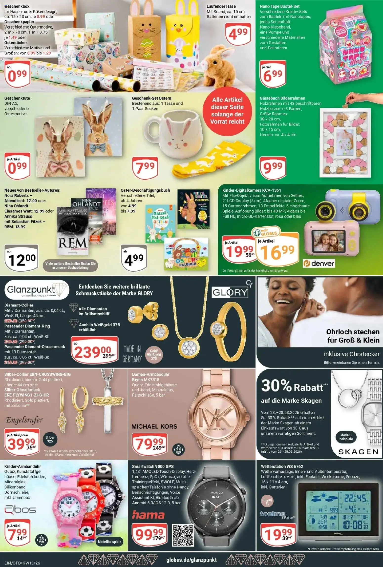 Globus prospekt Homburg-Einöd	 – gültig ab 23.03.2026 | Seite: 26 | Produkte: Smartwatch, Batterien, Socken, Bilderrahmen