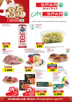 Spar Market Akciós újság - amely érvényes a következő dátumtól: 19.02.2026