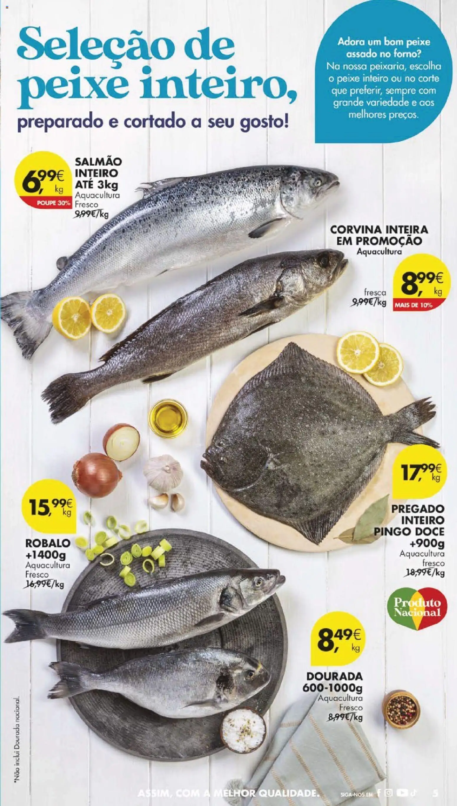 Pingo Doce folheto │ válido de 13.01.2026 | Página: 5 | Produtos: Dourada, Forno, Salmão, Peixe