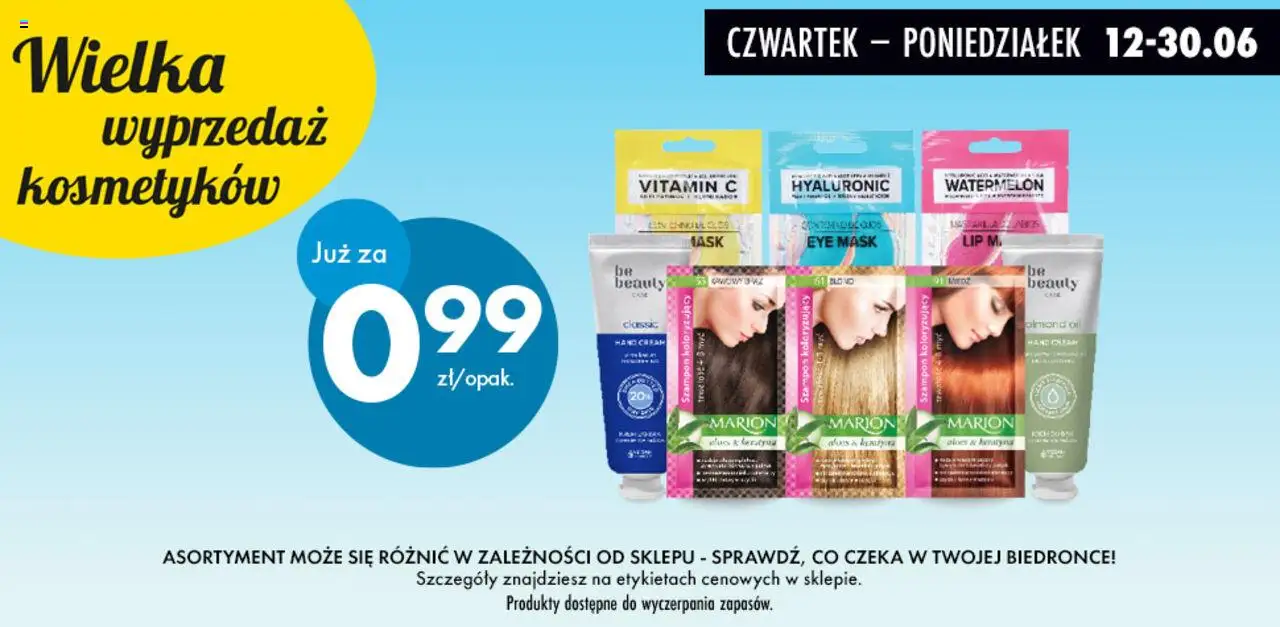 Biedronka gazetka - Kosmetyki od 12.06.2025 | Strona: 3 | Produkty: Aloes, Szampon, Be beauty