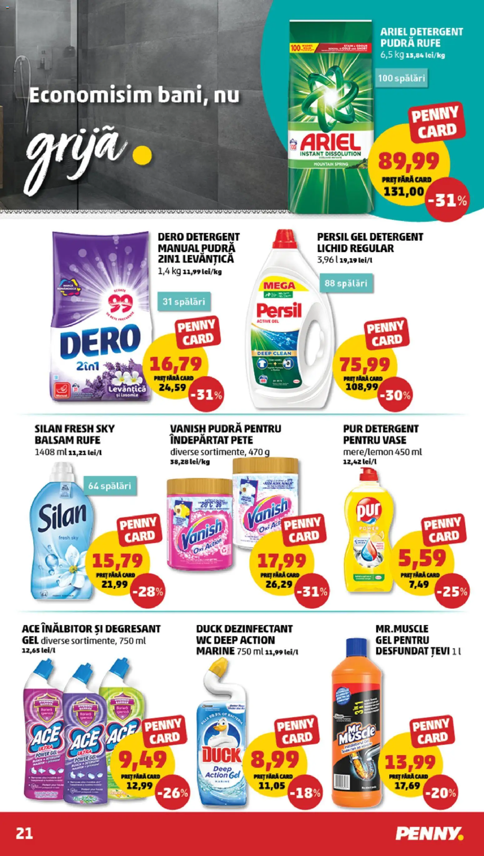 Noul catalog PENNY – valabil de la 18.02.2026 | Pagină: 21 | Produse: Pomelo, Balsam, Detergent, Çelik Mama ve Su Kabı